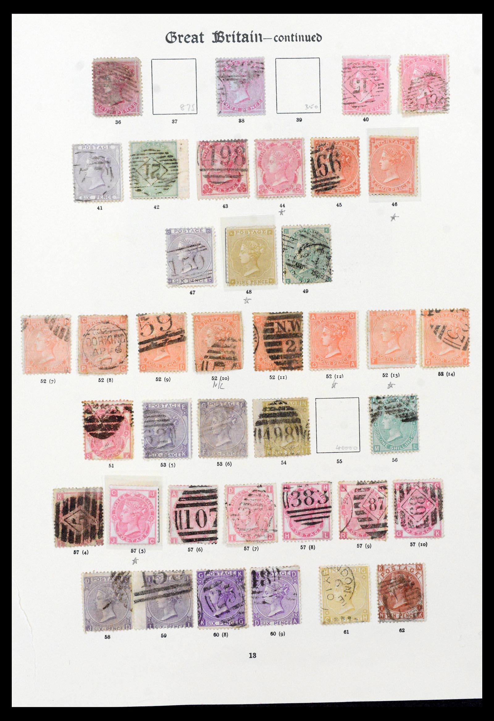 39000 0006 - Stamp collection 39000 Great Britain supercollection 1840-1936.