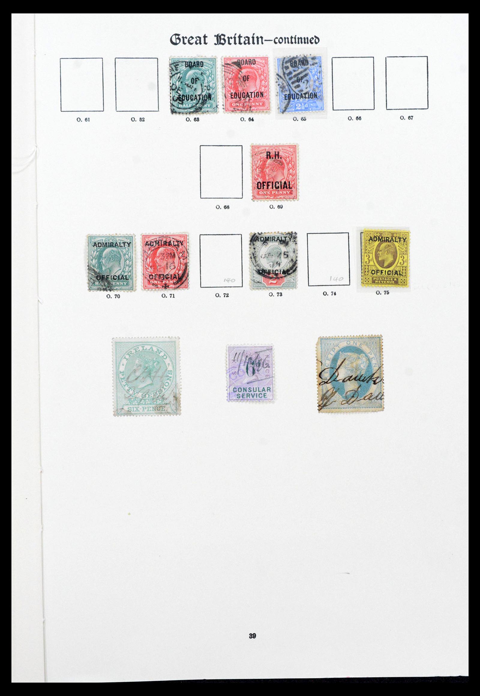 39000 0020 - Stamp collection 39000 Great Britain supercollection 1840-1936.