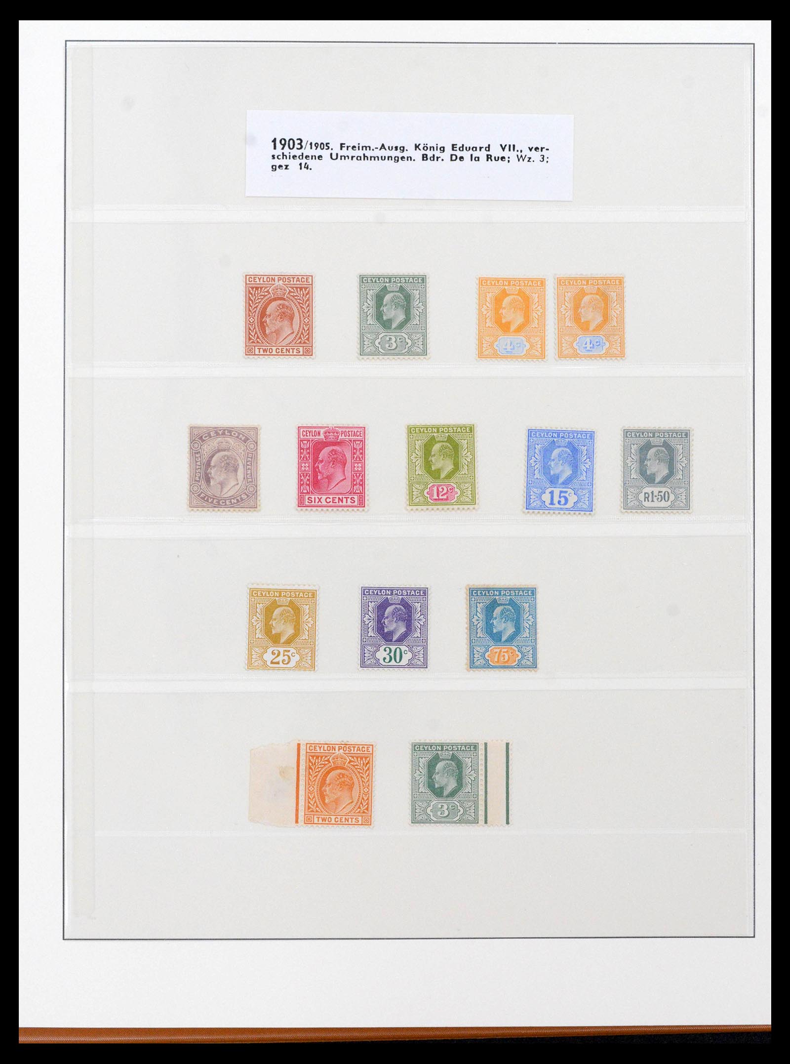 39003 0010 - Stamp collection 39003 Ceylon/Sri Lanka 1857-2003.