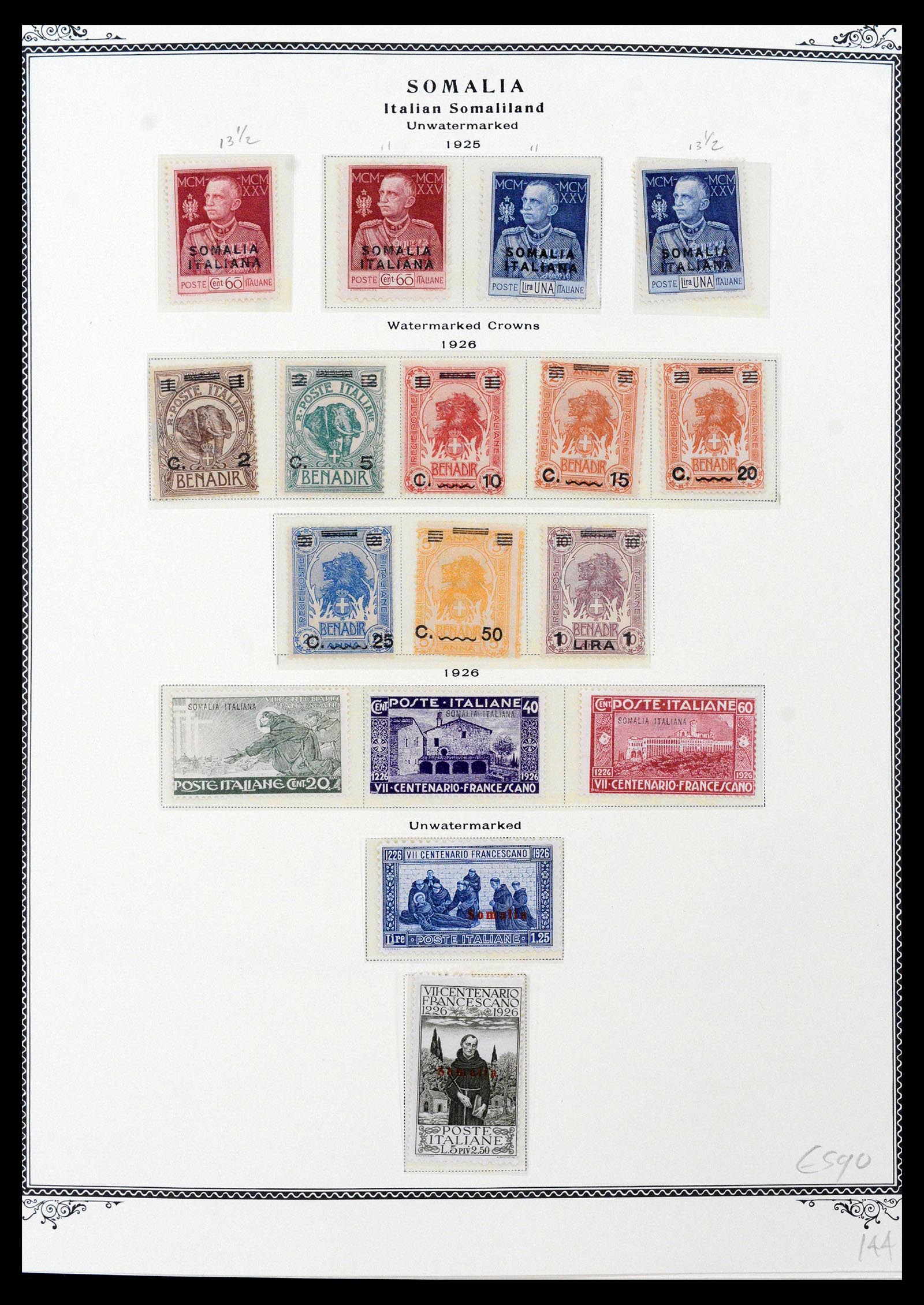39011 0006 - Stamp collection 39011 Somalia complete 1903-1960.