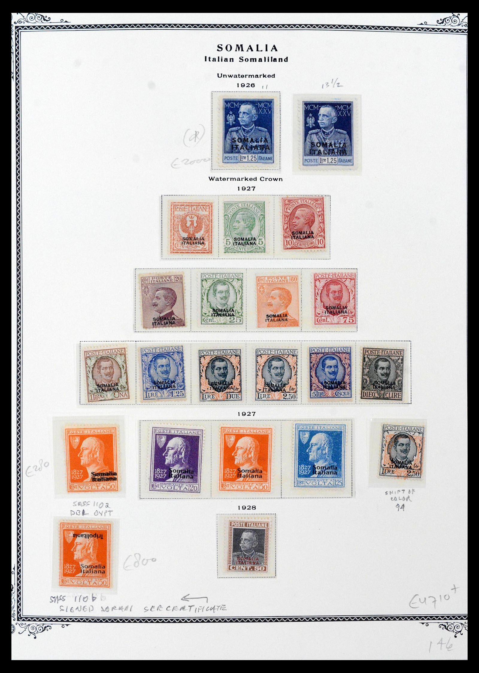39011 0008 - Stamp collection 39011 Somalia complete 1903-1960.