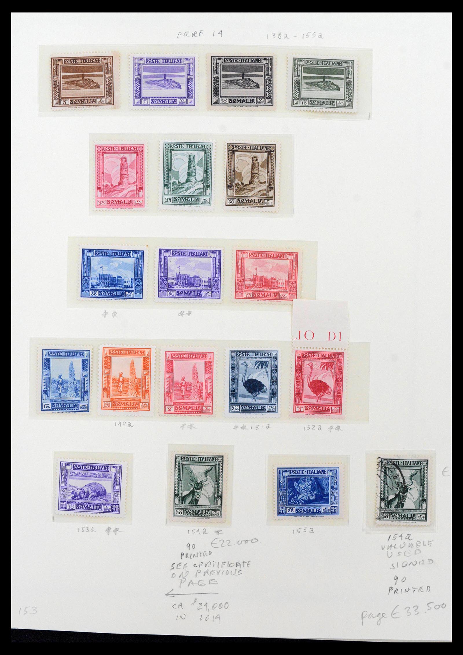 39011 0013 - Stamp collection 39011 Somalia complete 1903-1960.
