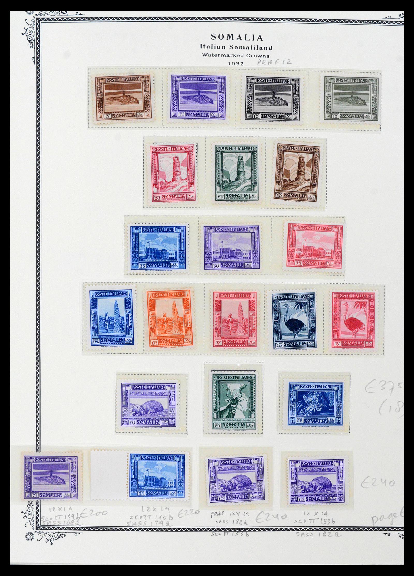 39011 0014 - Stamp collection 39011 Somalia complete 1903-1960.