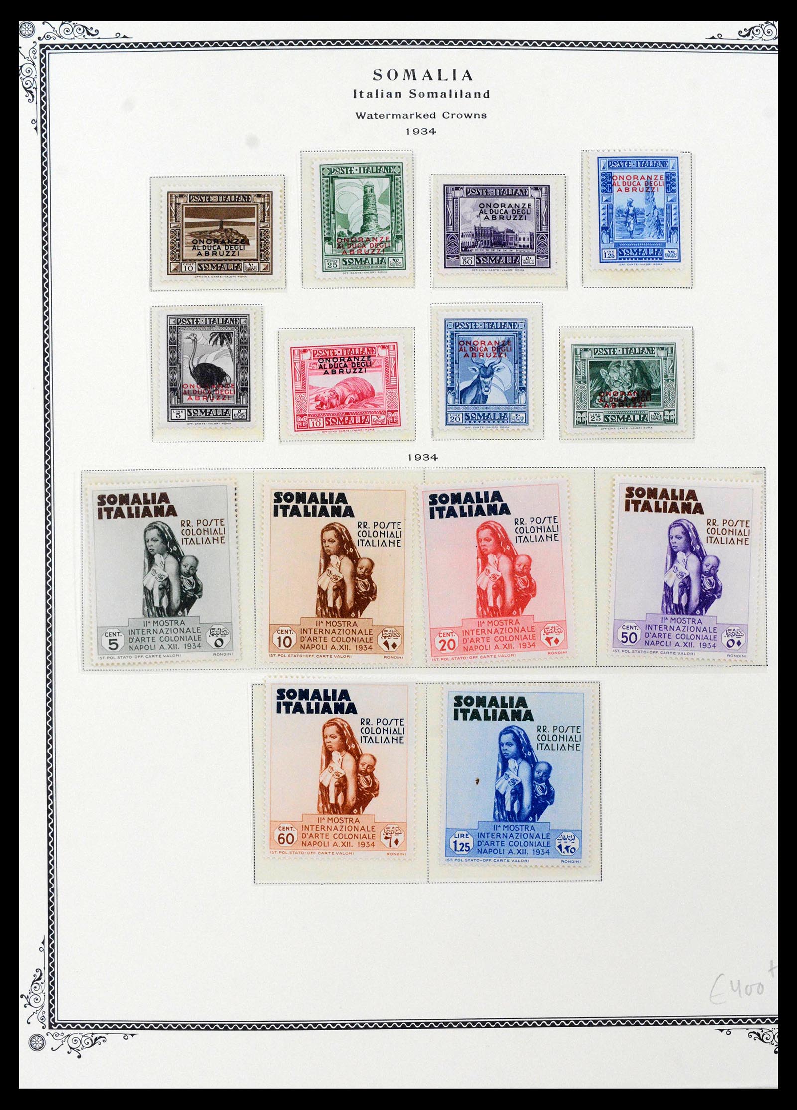 39011 0016 - Stamp collection 39011 Somalia complete 1903-1960.