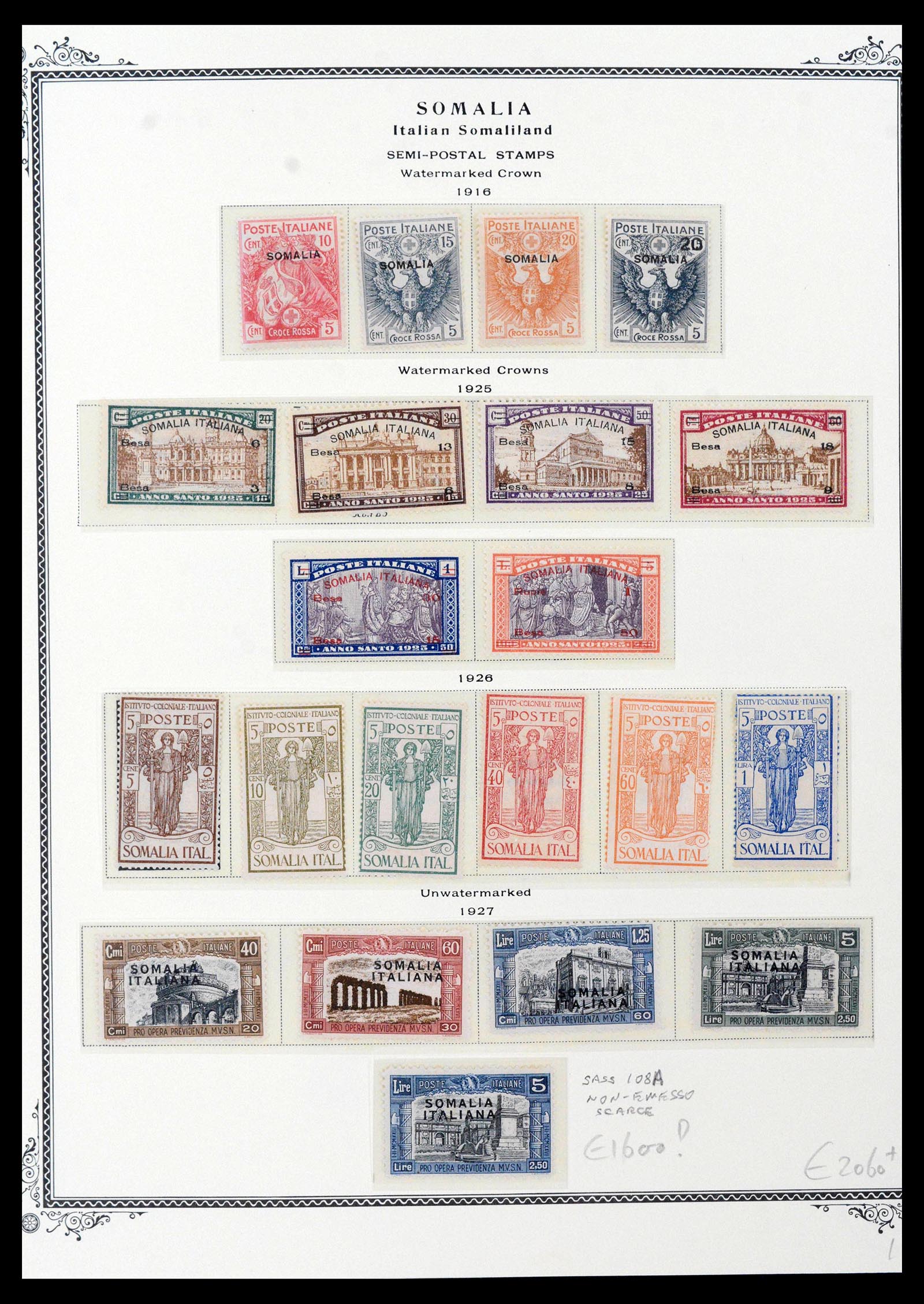 39011 0026 - Stamp collection 39011 Somalia complete 1903-1960.