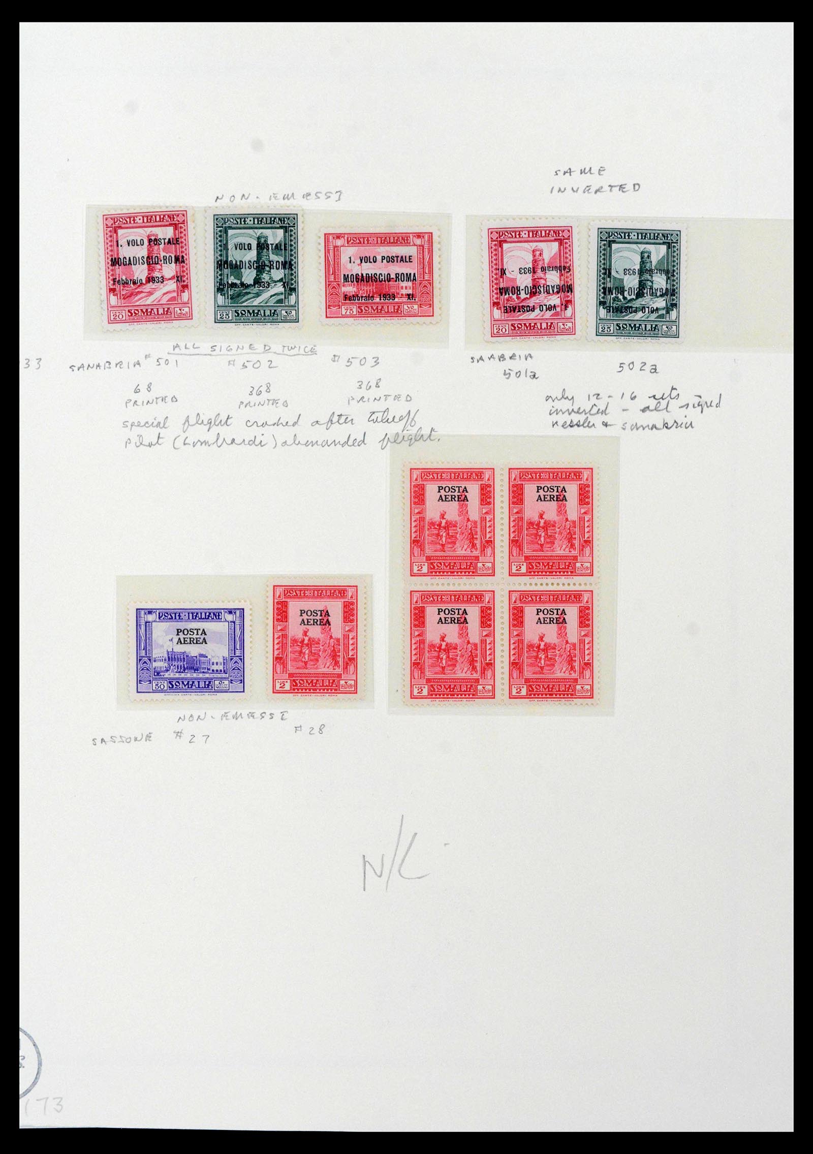 39011 0029 - Stamp collection 39011 Somalia complete 1903-1960.