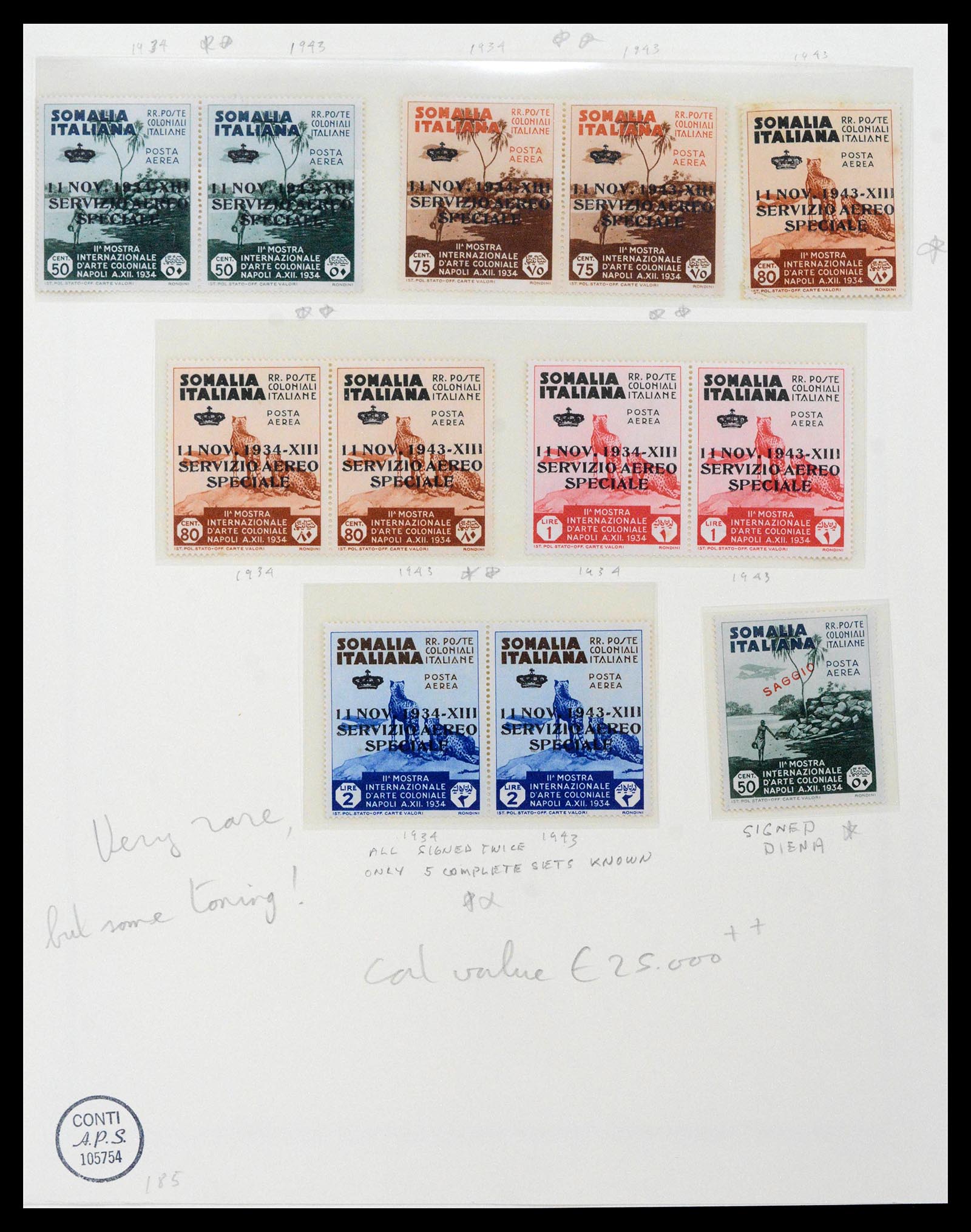 39011 0038 - Stamp collection 39011 Somalia complete 1903-1960.