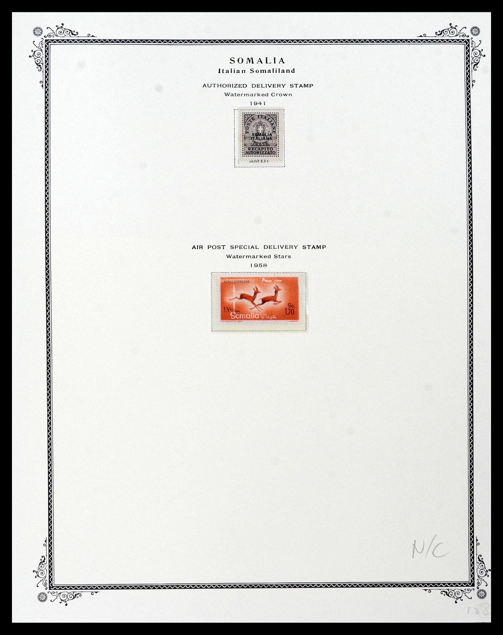 39011 0041 - Postzegelverzameling 39011 Somalië compleet 1903-1960.