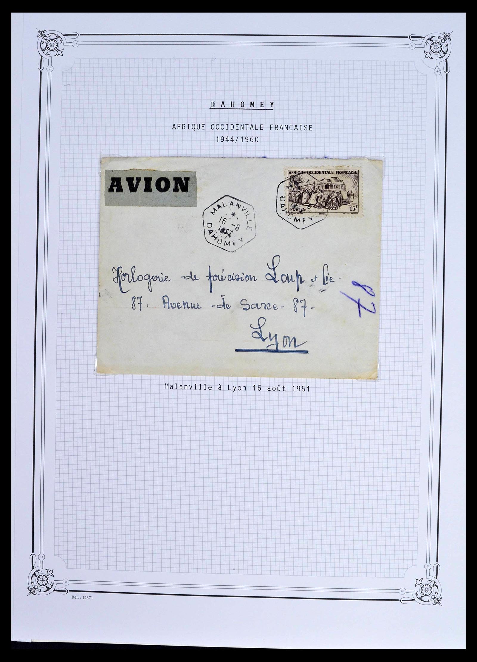 39014 0021 - Postzegelverzameling 39014 Franse koloniën 1859-1975.