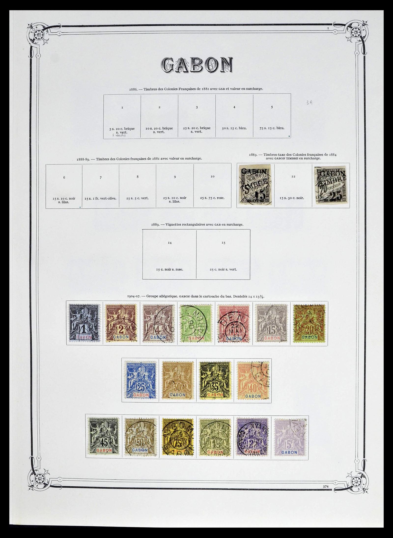 39014 0024 - Postzegelverzameling 39014 Franse koloniën 1859-1975.
