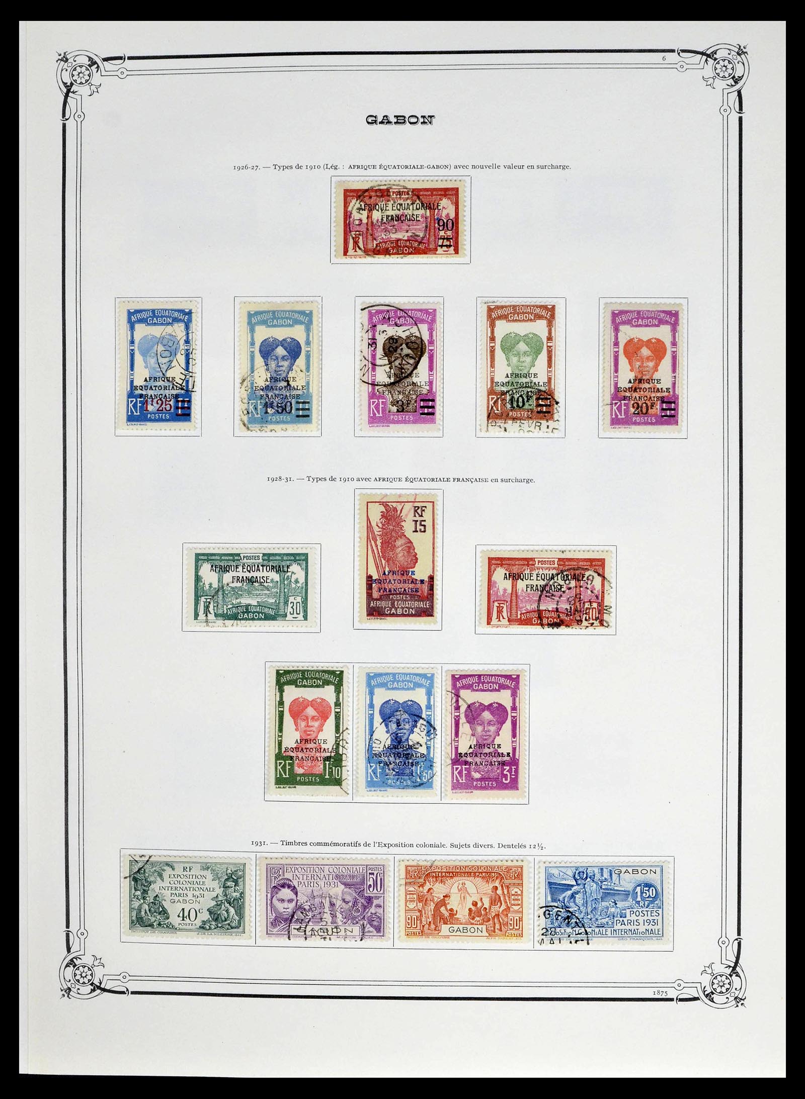 39014 0028 - Postzegelverzameling 39014 Franse koloniën 1859-1975.