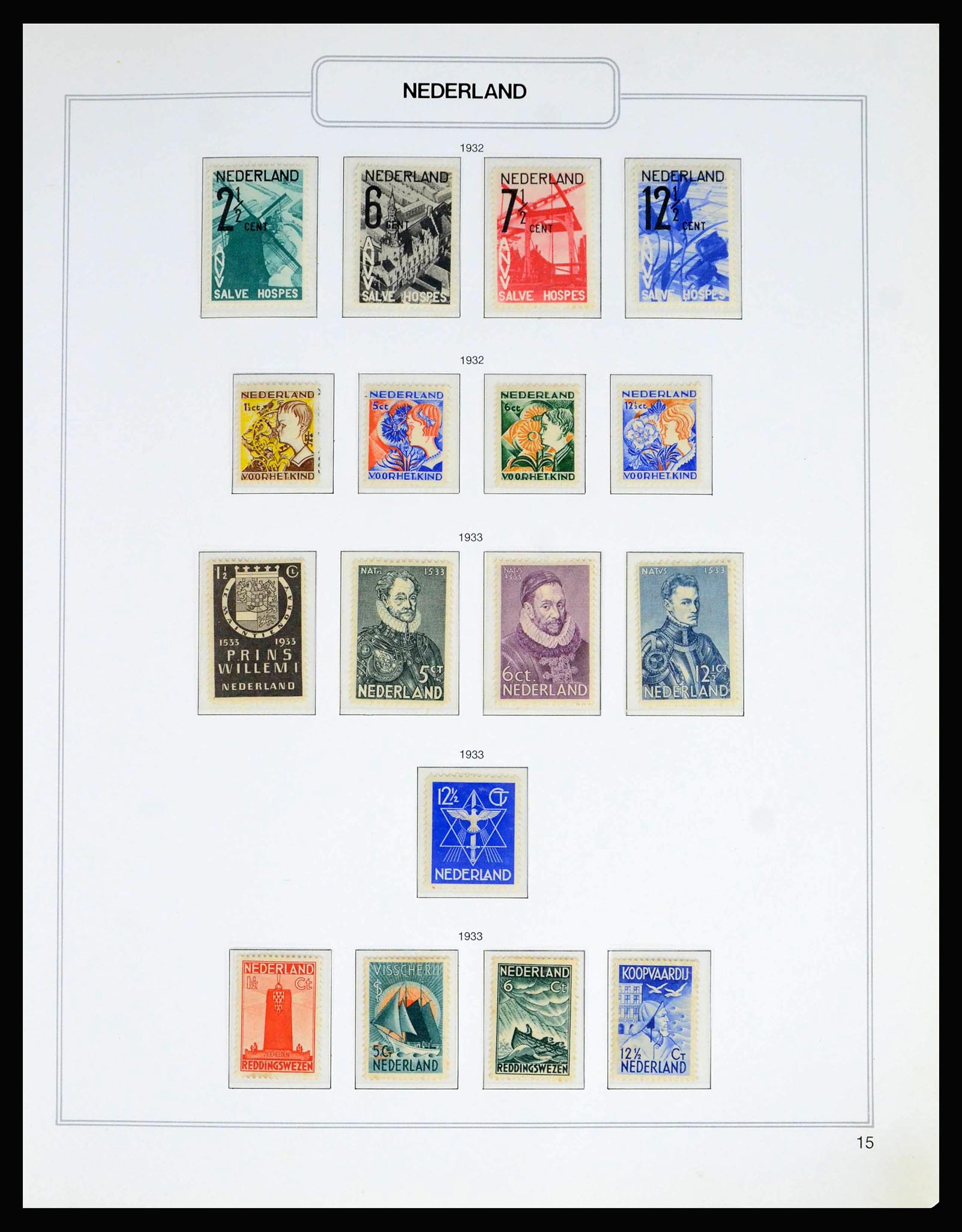 39017 0004 - Postzegelverzameling 39017 Nederland 1925-2016.