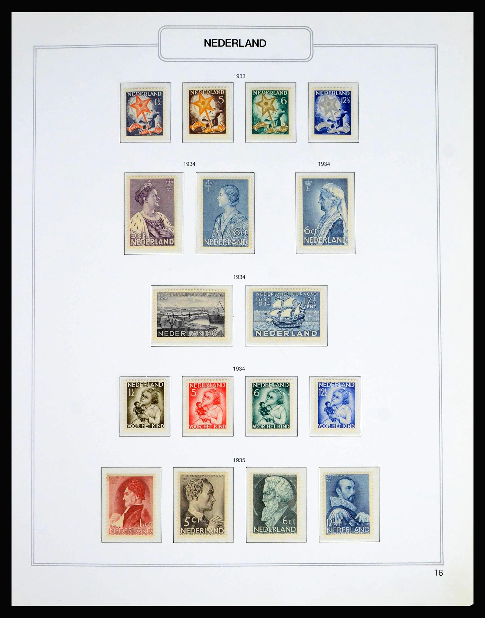 39017 0005 - Postzegelverzameling 39017 Nederland 1925-2016.