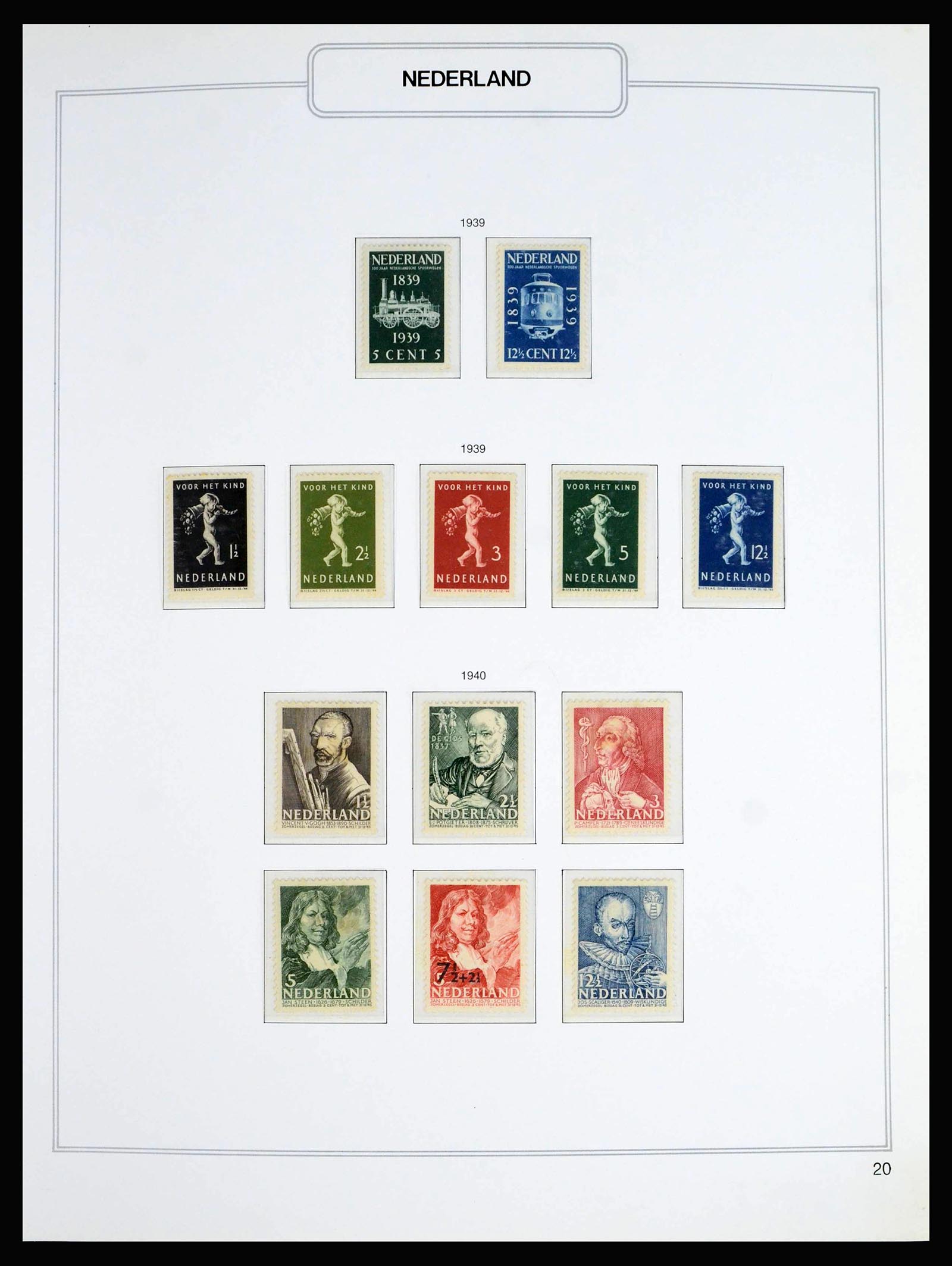 39017 0009 - Postzegelverzameling 39017 Nederland 1925-2016.