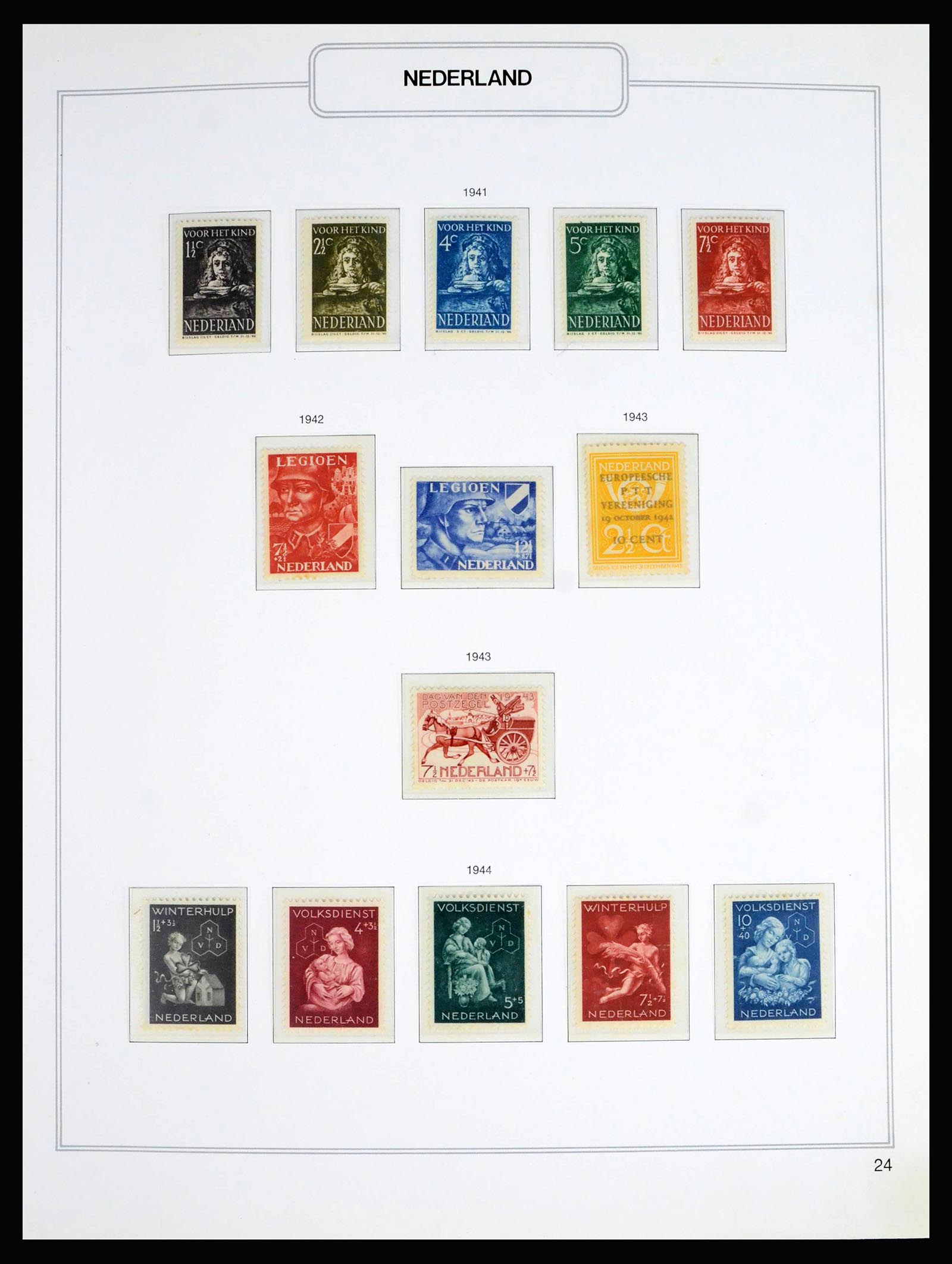 39017 0013 - Postzegelverzameling 39017 Nederland 1925-2016.