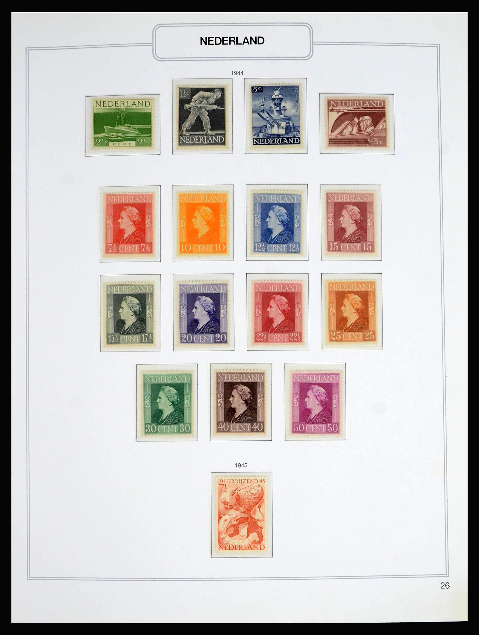 39017 0015 - Postzegelverzameling 39017 Nederland 1925-2016.