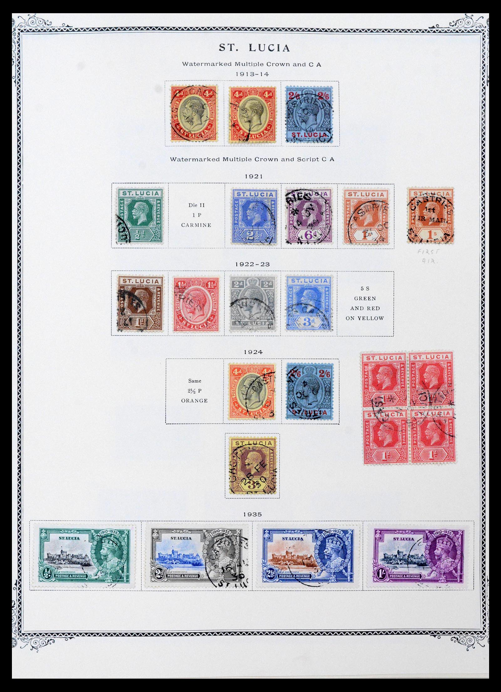 39019 0004 - Postzegelverzameling 39019 St. Lucia 1860-1972.