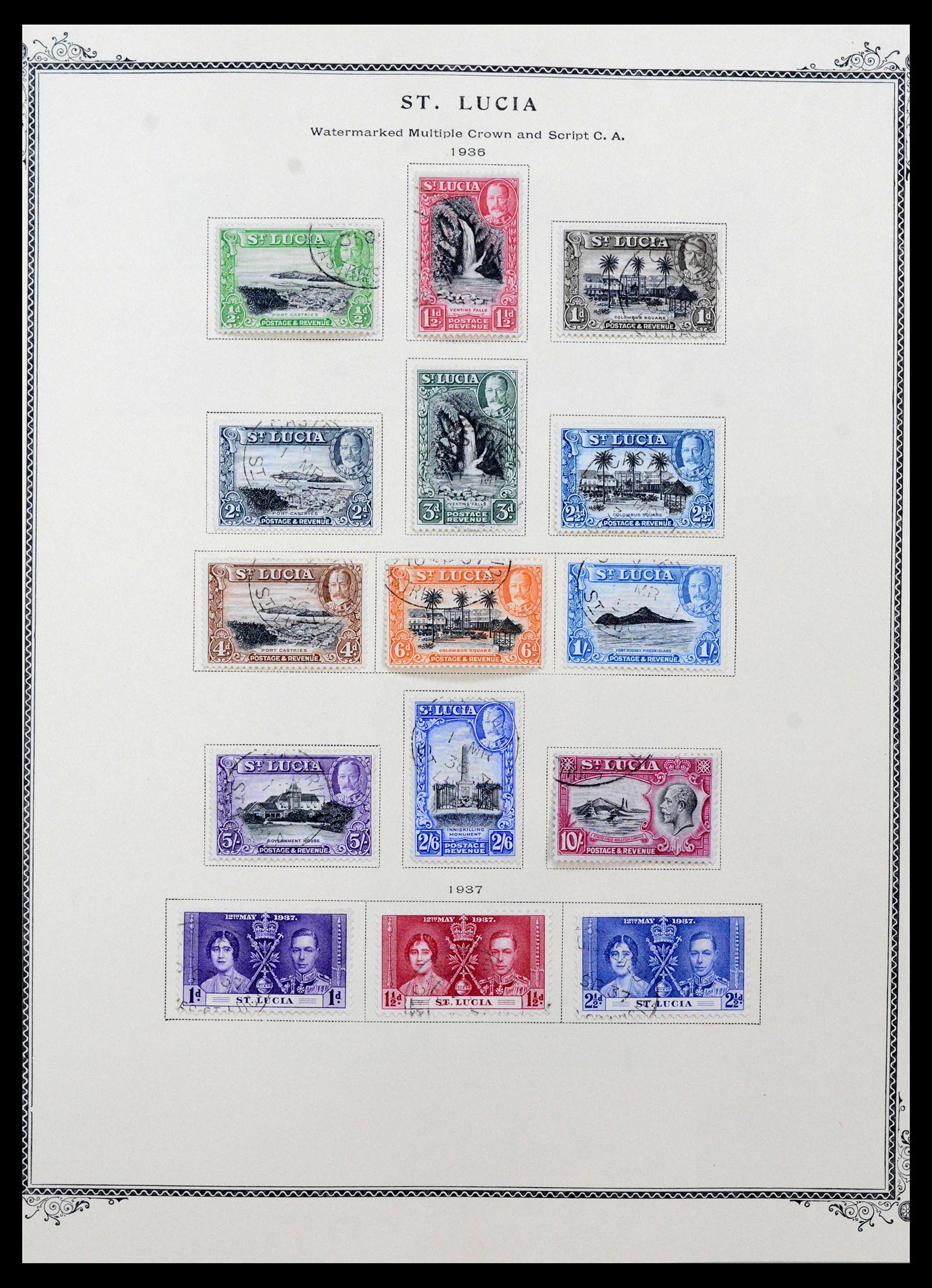 39019 0005 - Postzegelverzameling 39019 St. Lucia 1860-1972.