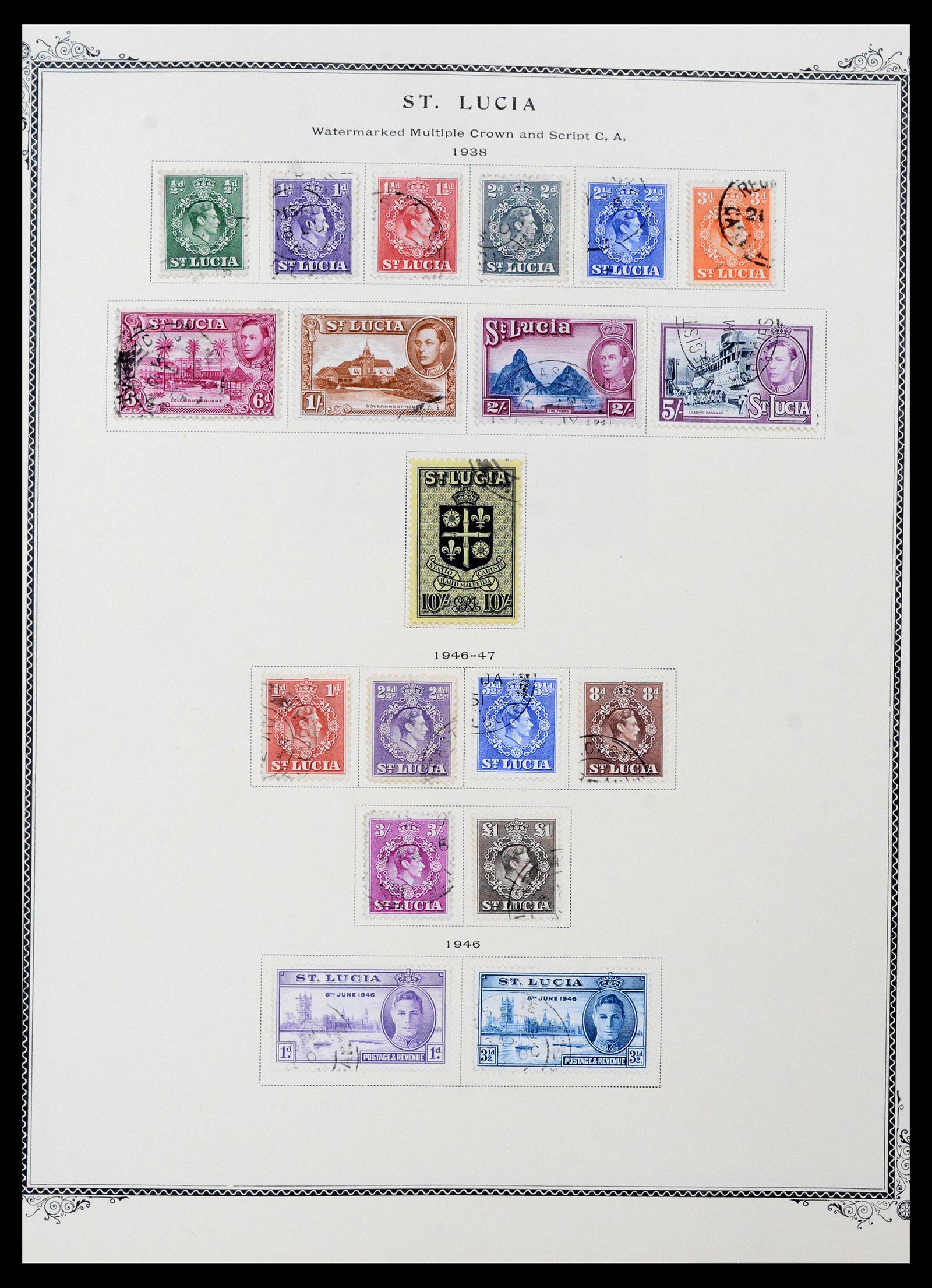 39019 0006 - Postzegelverzameling 39019 St. Lucia 1860-1972.