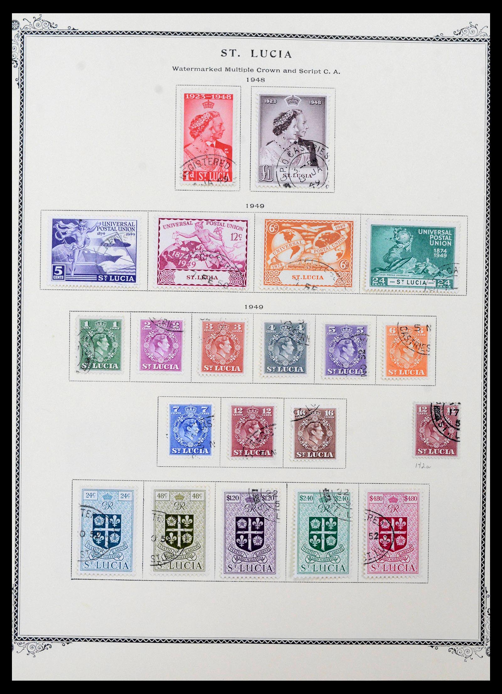 39019 0008 - Postzegelverzameling 39019 St. Lucia 1860-1972.