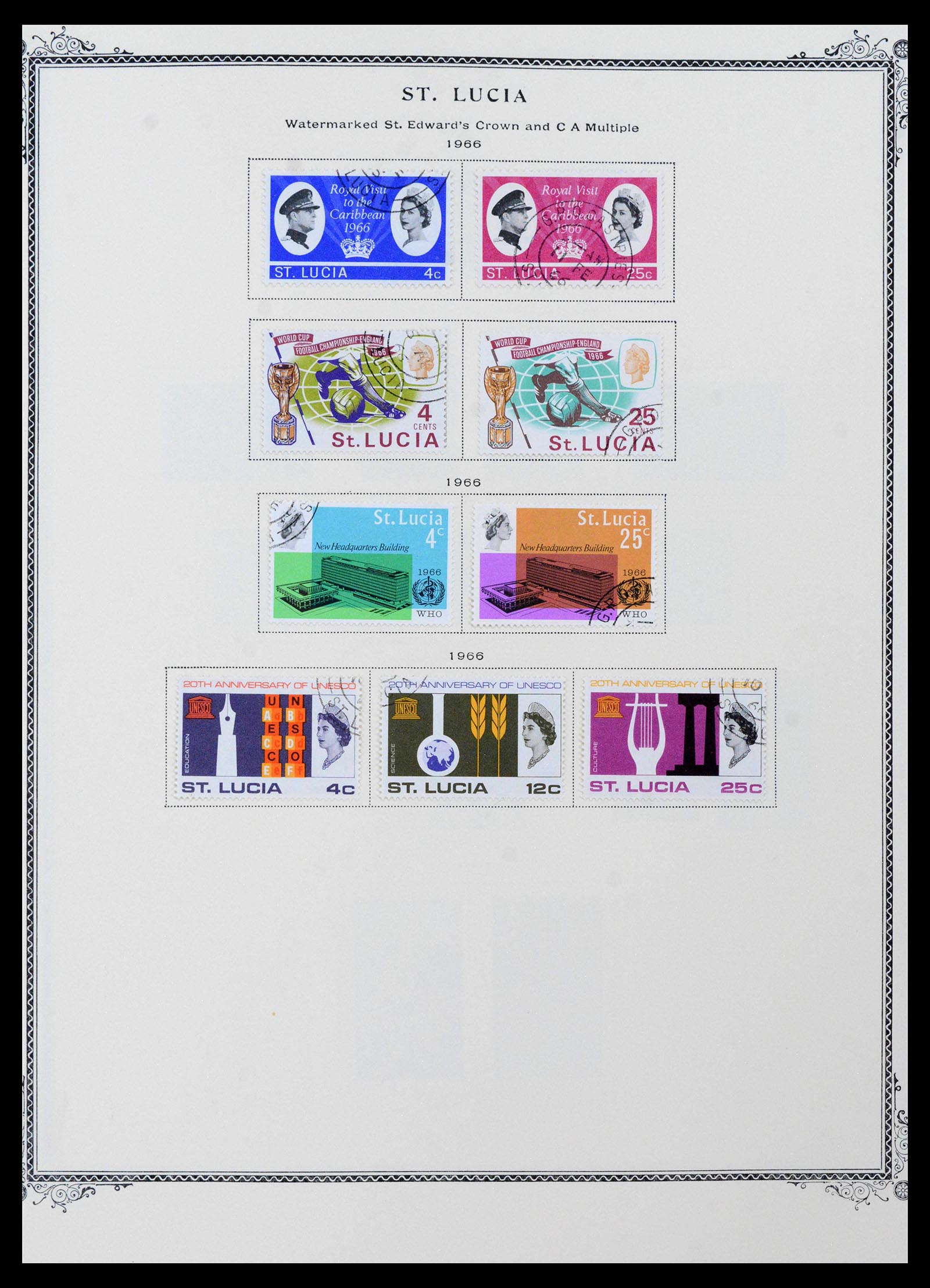 39019 0014 - Postzegelverzameling 39019 St. Lucia 1860-1972.