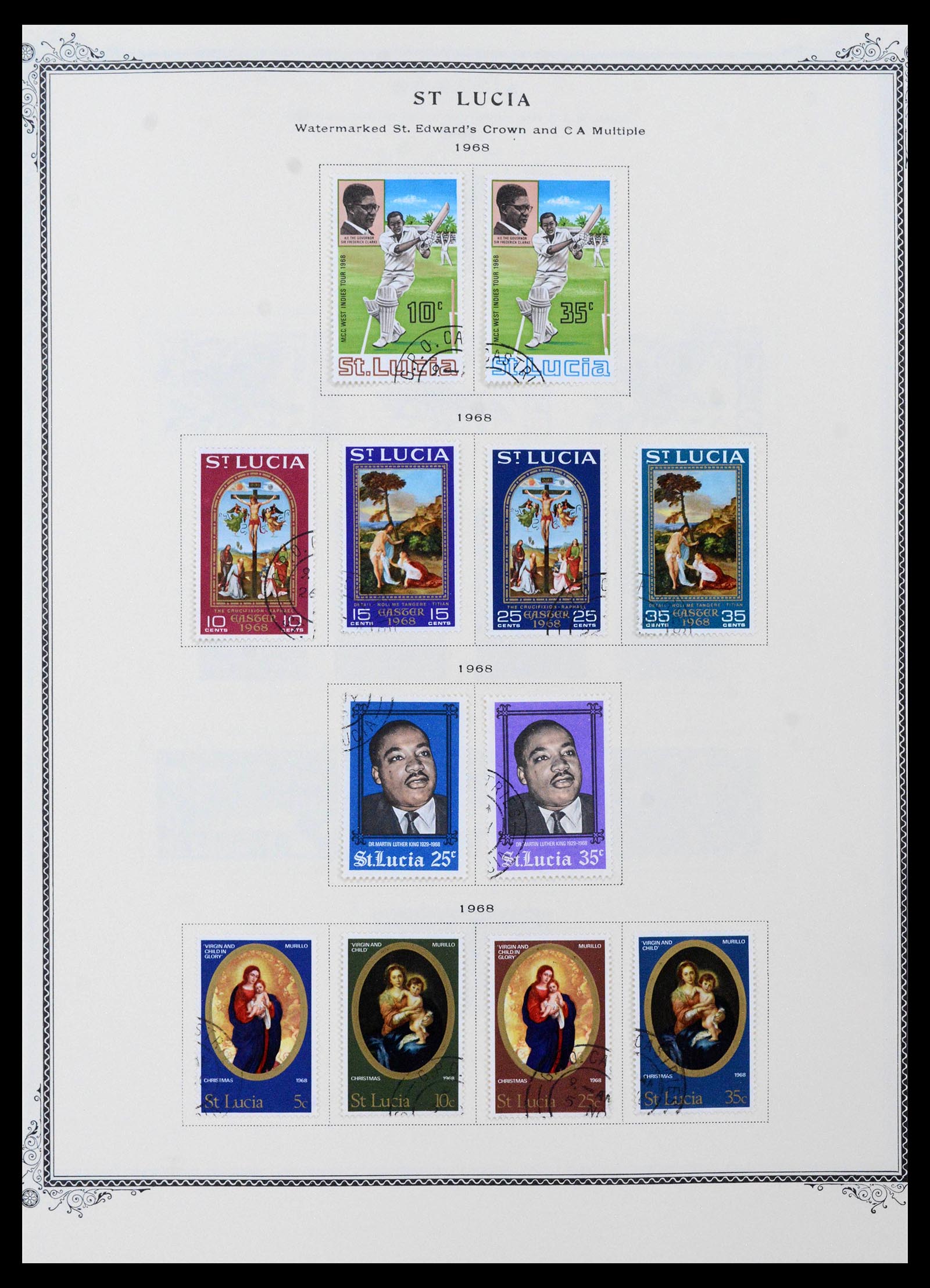 39019 0016 - Postzegelverzameling 39019 St. Lucia 1860-1972.
