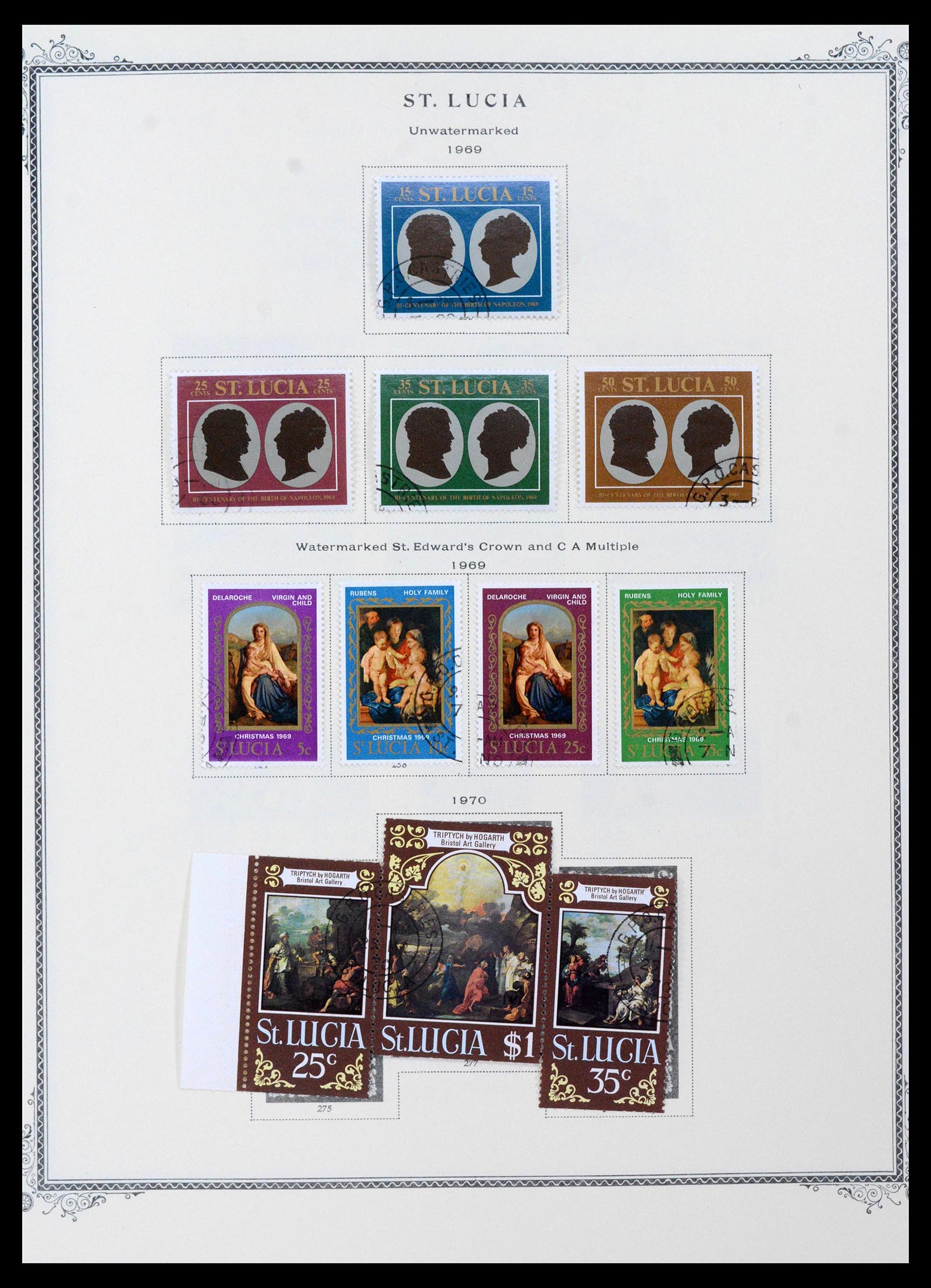 39019 0018 - Postzegelverzameling 39019 St. Lucia 1860-1972.