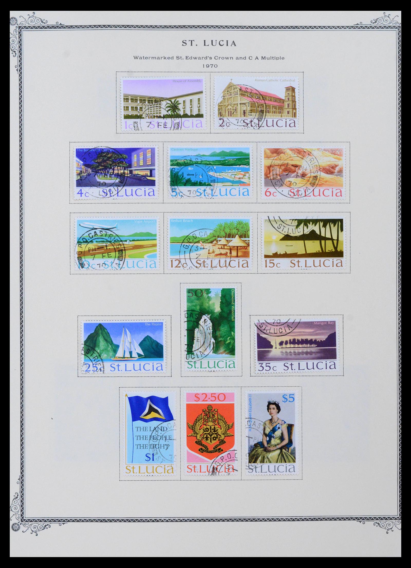 39019 0019 - Postzegelverzameling 39019 St. Lucia 1860-1972.