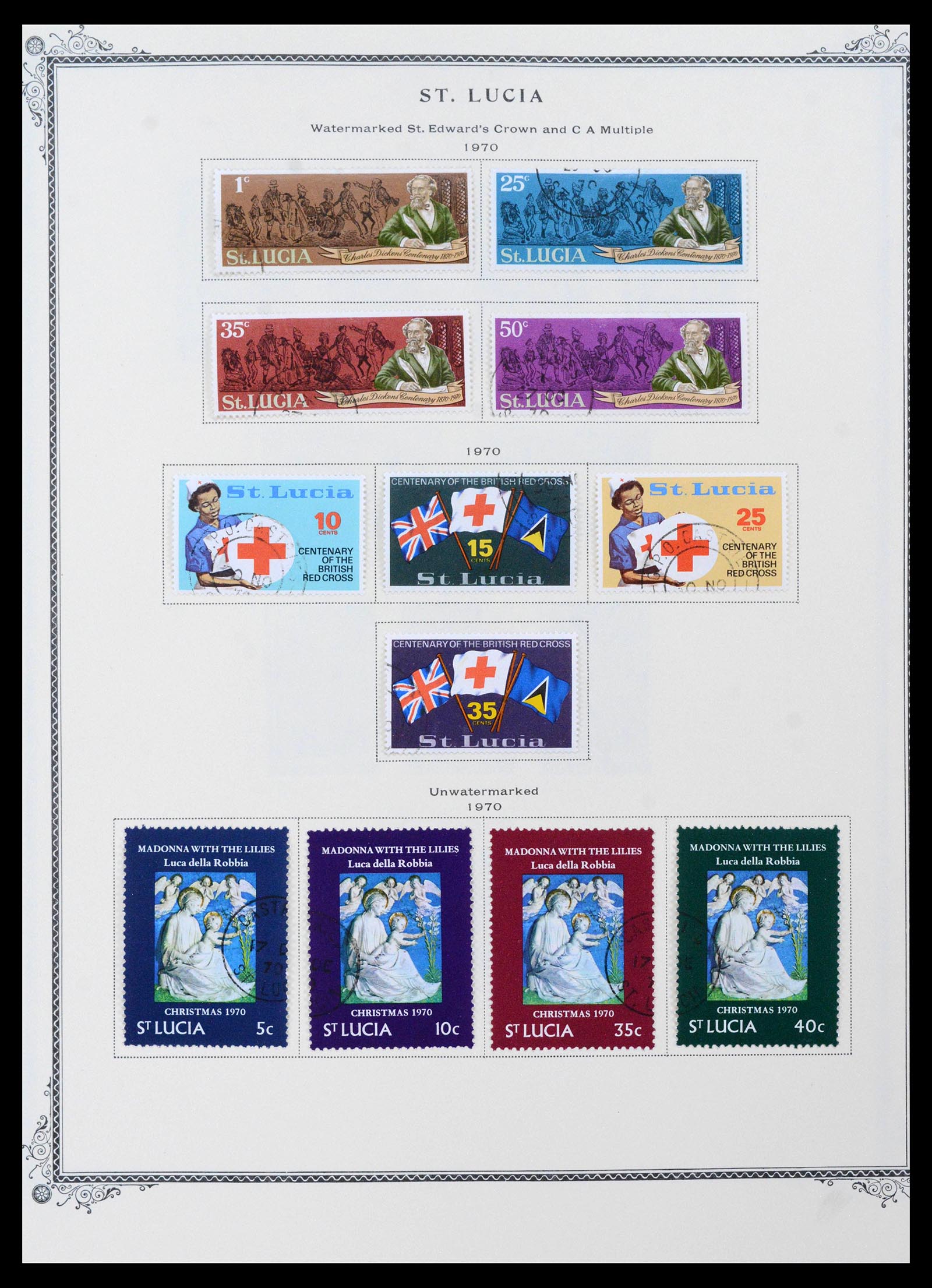 39019 0020 - Postzegelverzameling 39019 St. Lucia 1860-1972.