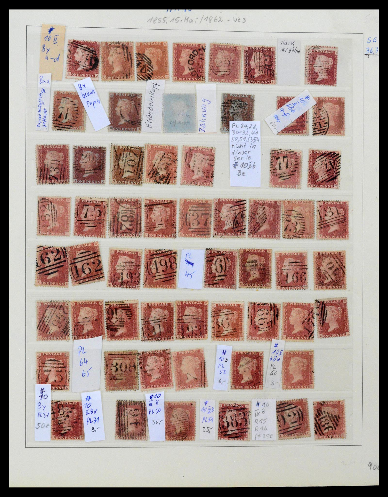 39020 0003 - Postzegelverzameling 39020 Engeland 1840-1939.