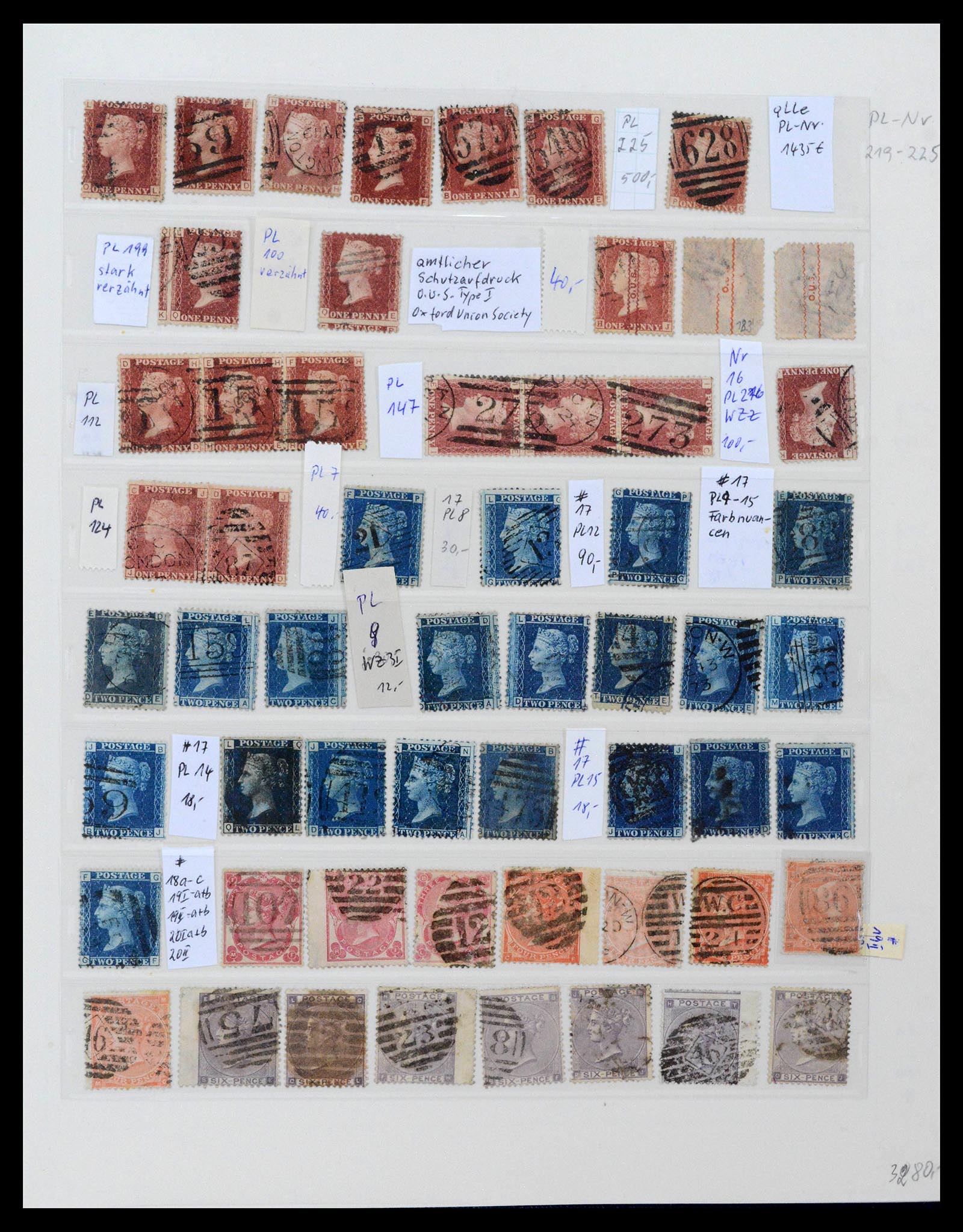 39020 0008 - Postzegelverzameling 39020 Engeland 1840-1939.