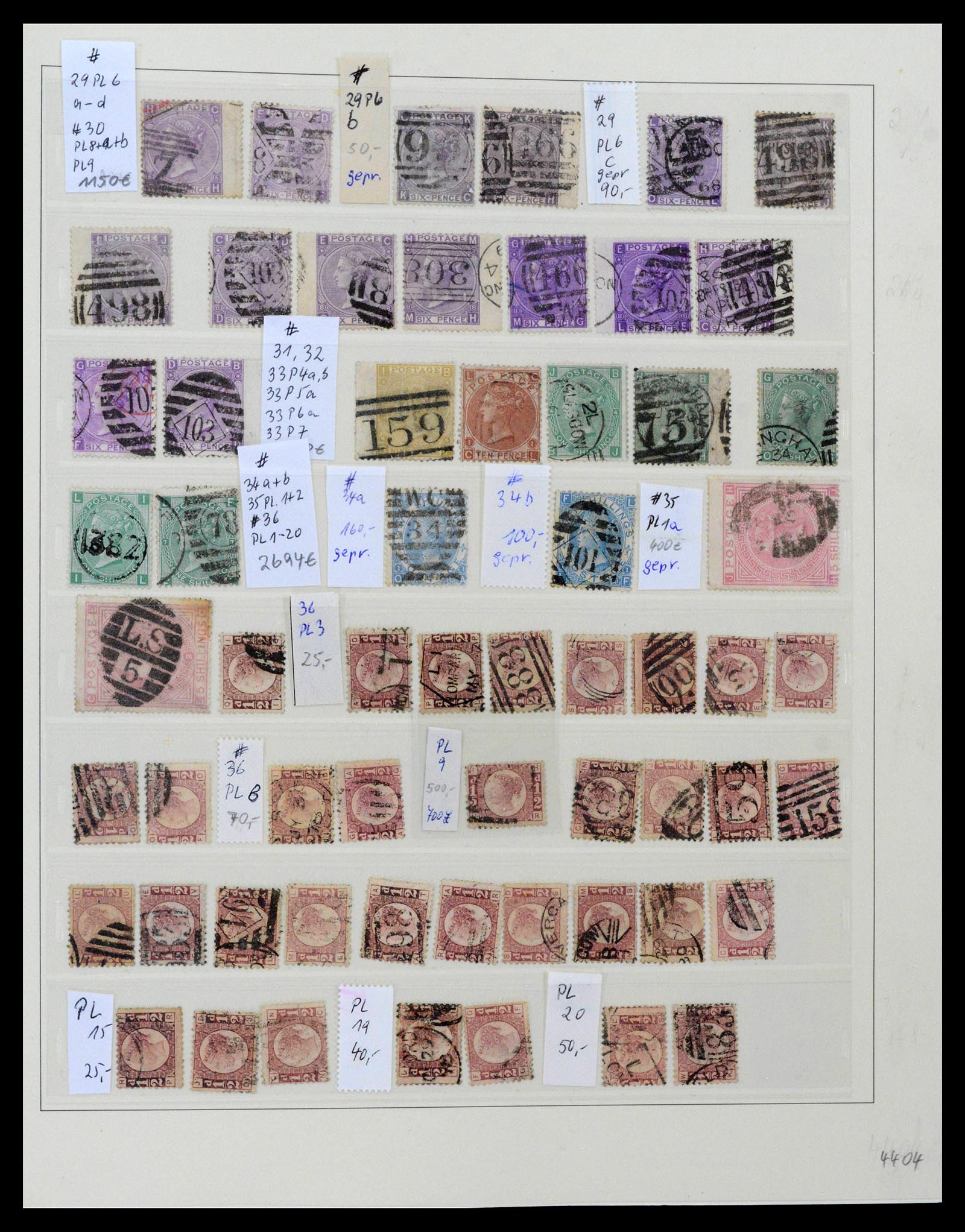 39020 0010 - Postzegelverzameling 39020 Engeland 1840-1939.