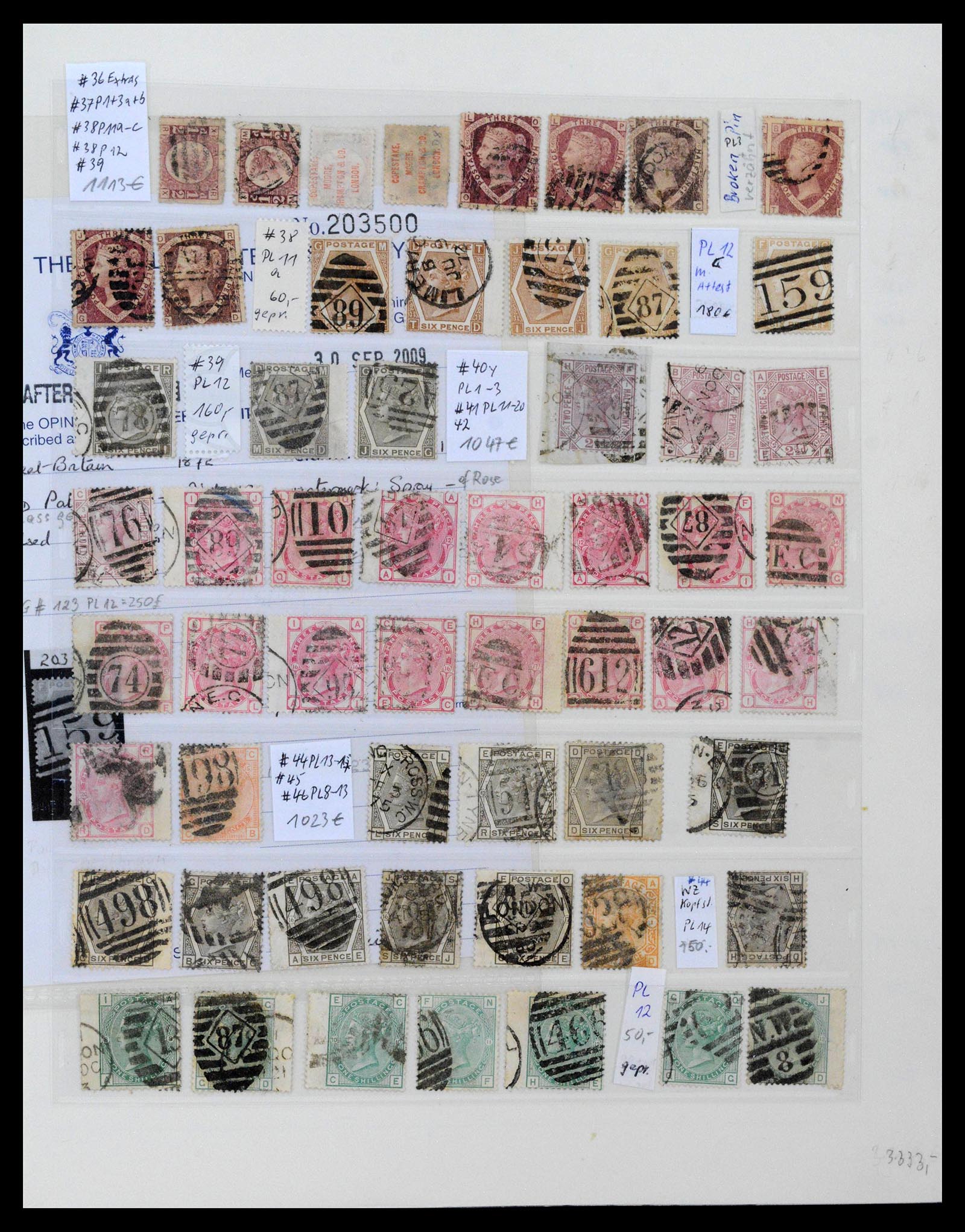 39020 0011 - Postzegelverzameling 39020 Engeland 1840-1939.