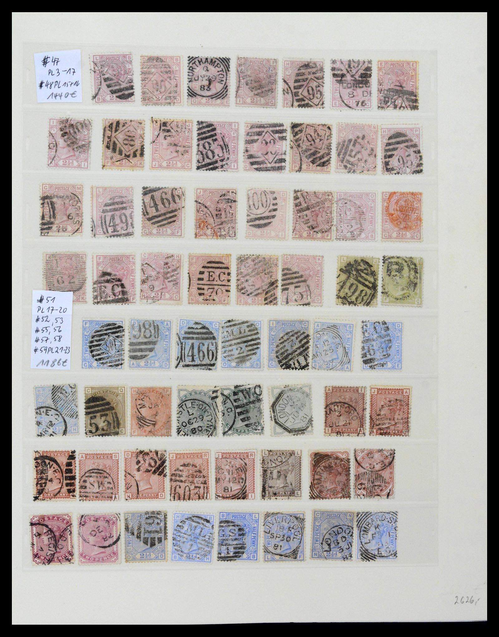 39020 0012 - Postzegelverzameling 39020 Engeland 1840-1939.