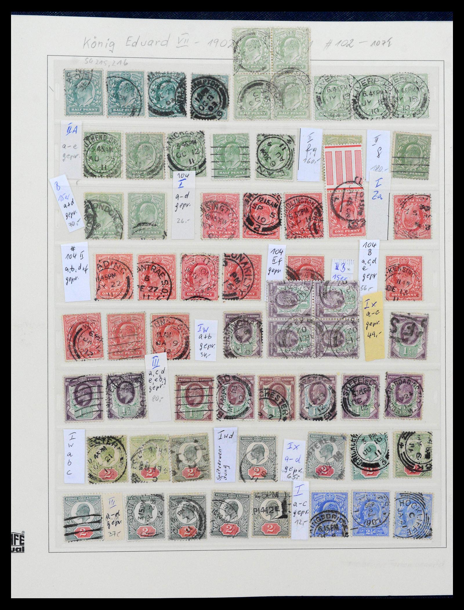 39020 0017 - Postzegelverzameling 39020 Engeland 1840-1939.