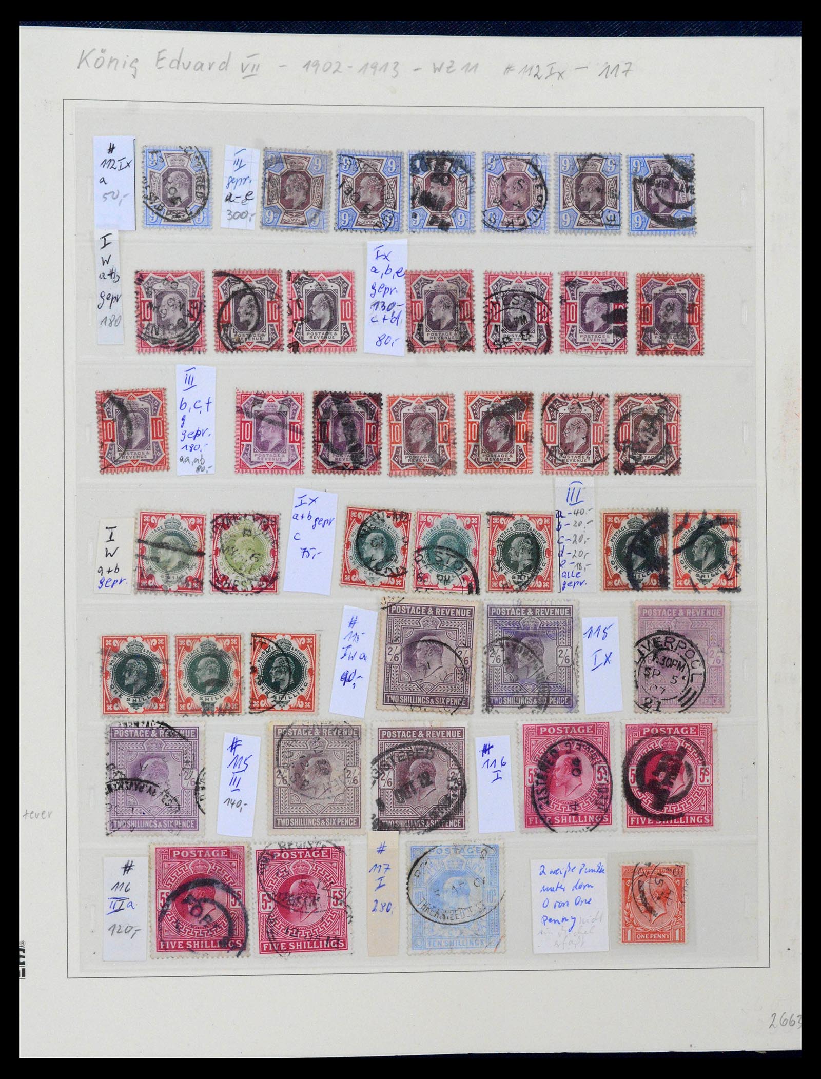 39020 0019 - Postzegelverzameling 39020 Engeland 1840-1939.