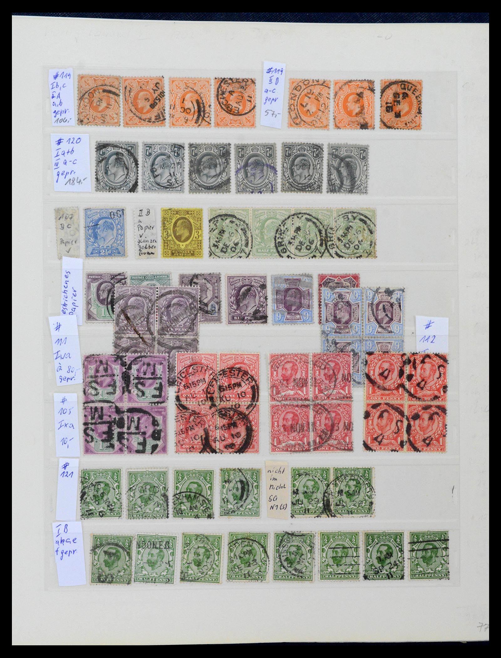 39020 0020 - Postzegelverzameling 39020 Engeland 1840-1939.