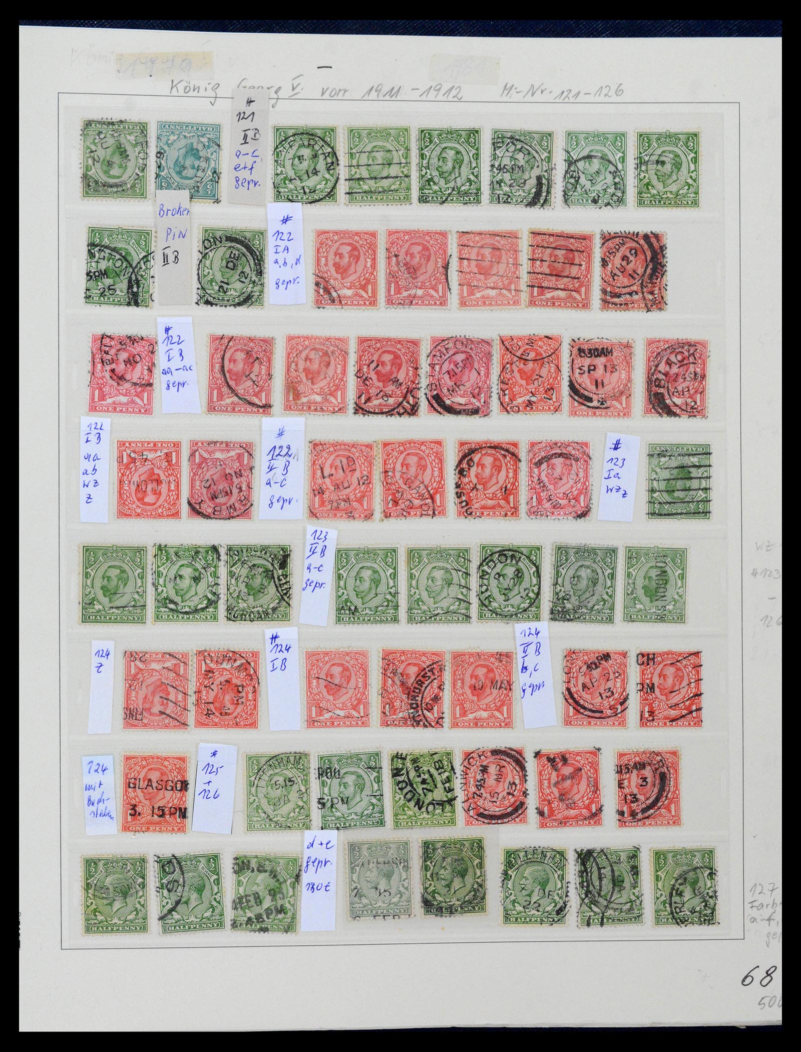 39020 0021 - Stamp collection 39020 Great Britain 1840-1939.