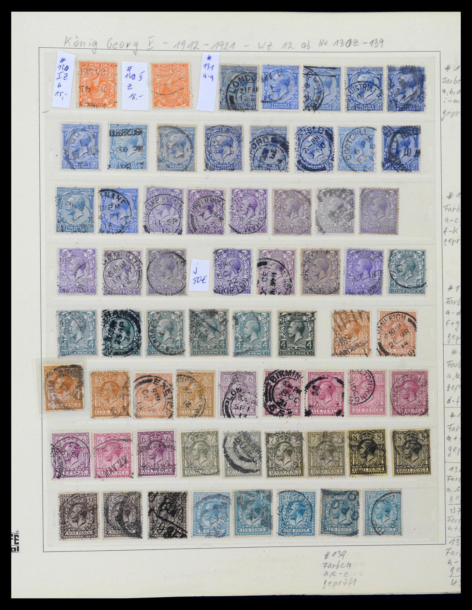 39020 0023 - Stamp collection 39020 Great Britain 1840-1939.