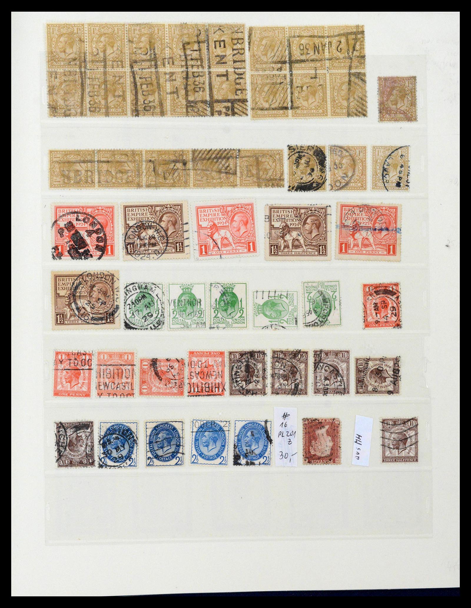39020 0026 - Postzegelverzameling 39020 Engeland 1840-1939.