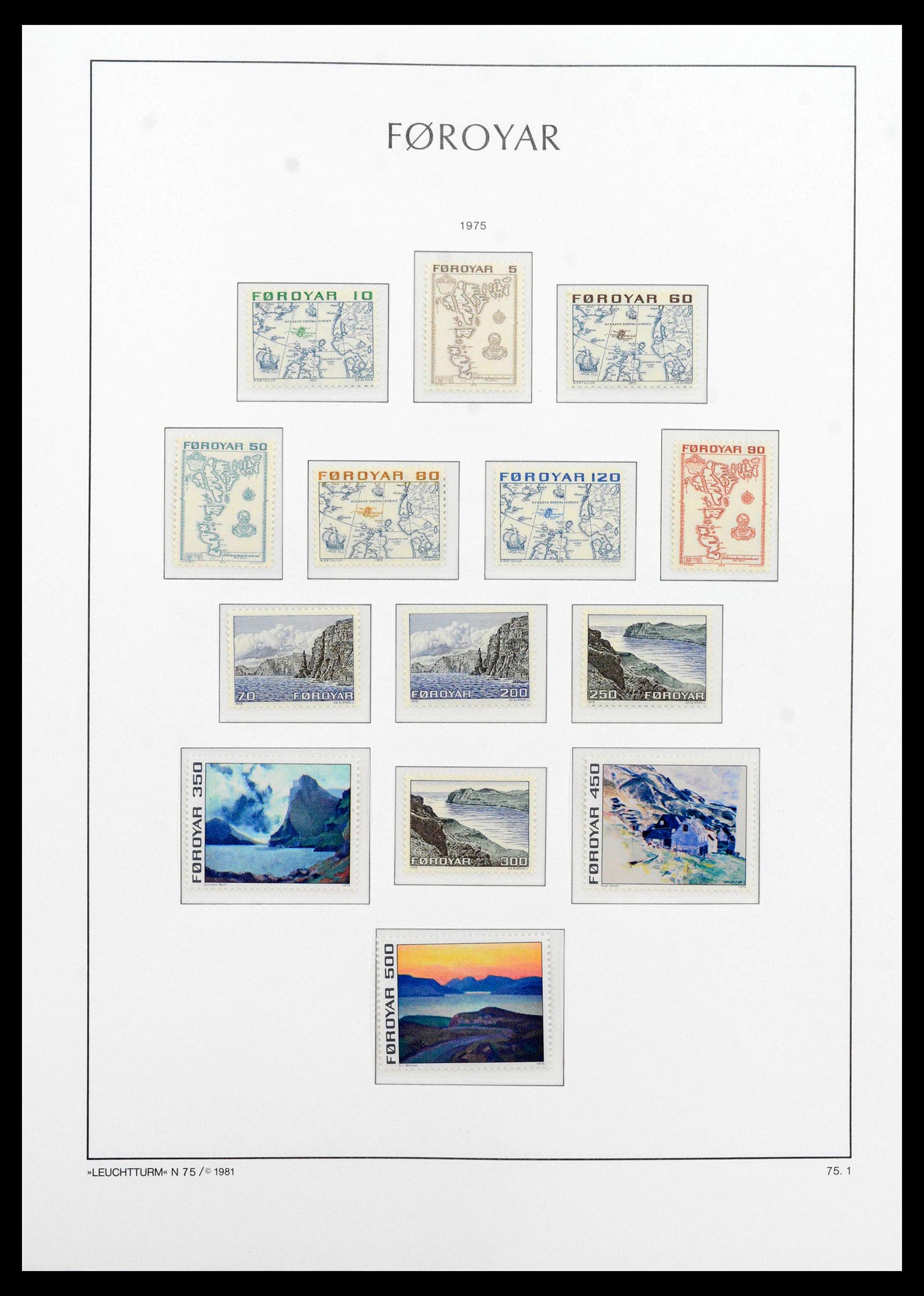 39021 0002 - Postzegelverzameling 39021 Faeroer 1940-2000.