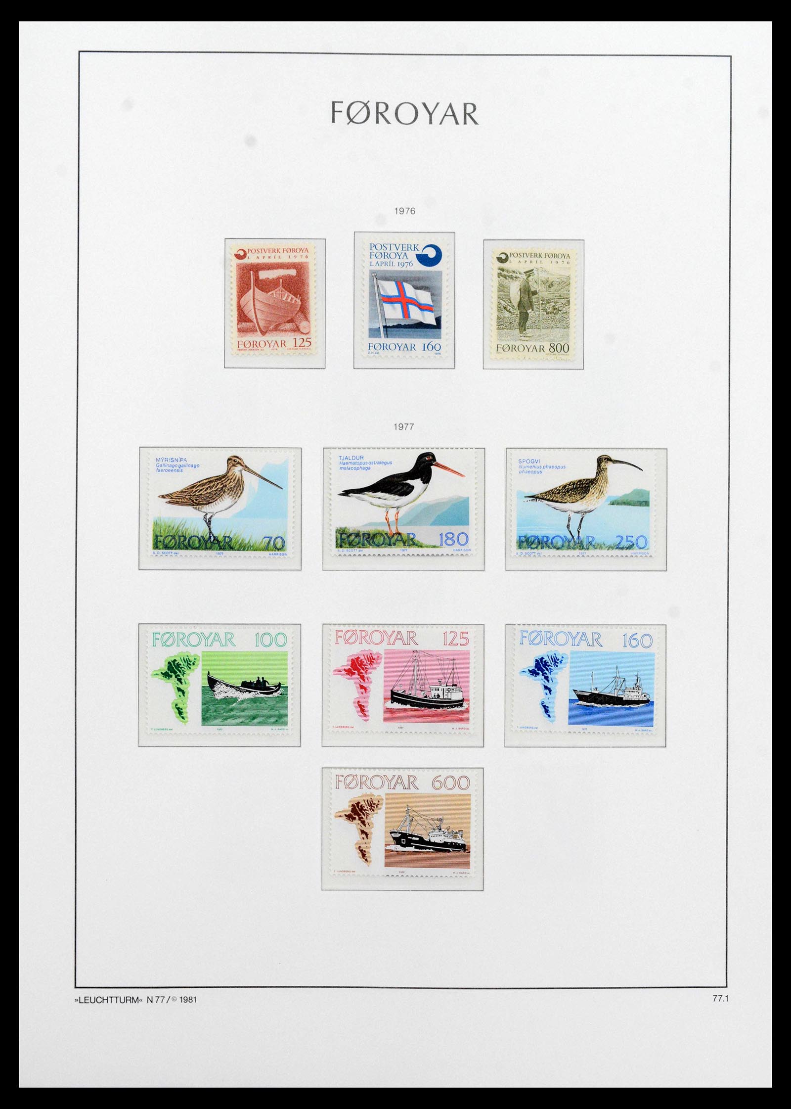 39021 0003 - Postzegelverzameling 39021 Faeroer 1940-2000.
