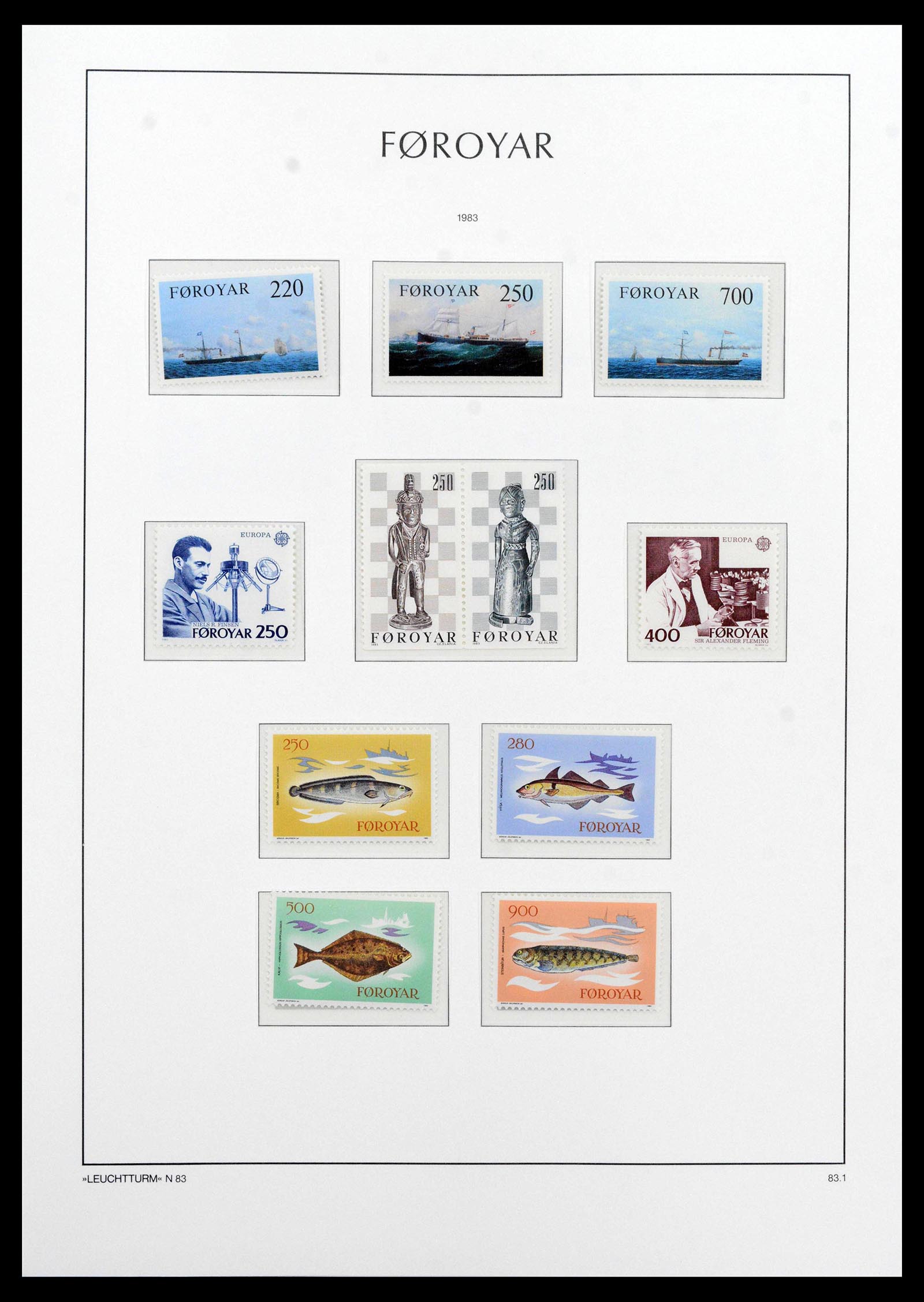 39021 0008 - Postzegelverzameling 39021 Faeroer 1940-2000.