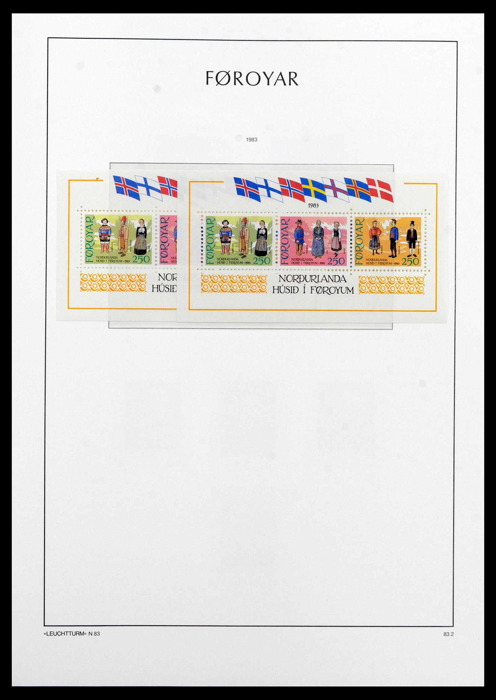 39021 0009 - Postzegelverzameling 39021 Faeroer 1940-2000.