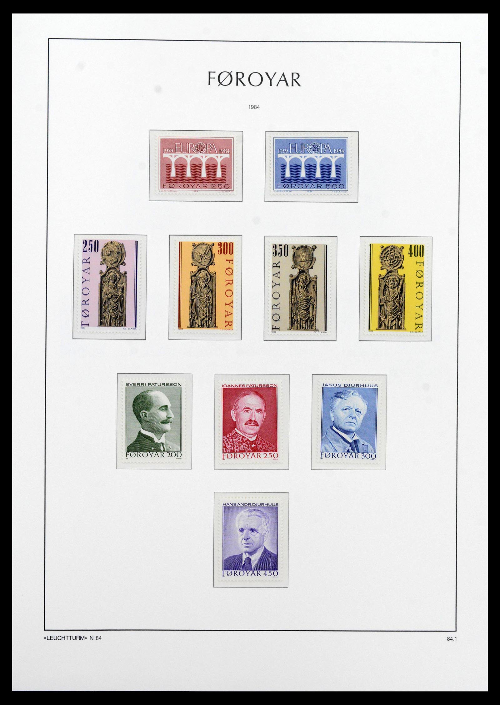 39021 0010 - Postzegelverzameling 39021 Faeroer 1940-2000.