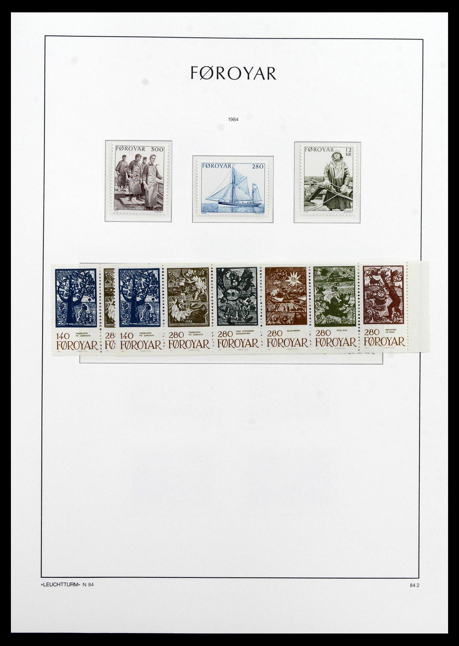39021 0011 - Stamp collection 39021 Faroe islands 1940-2000.