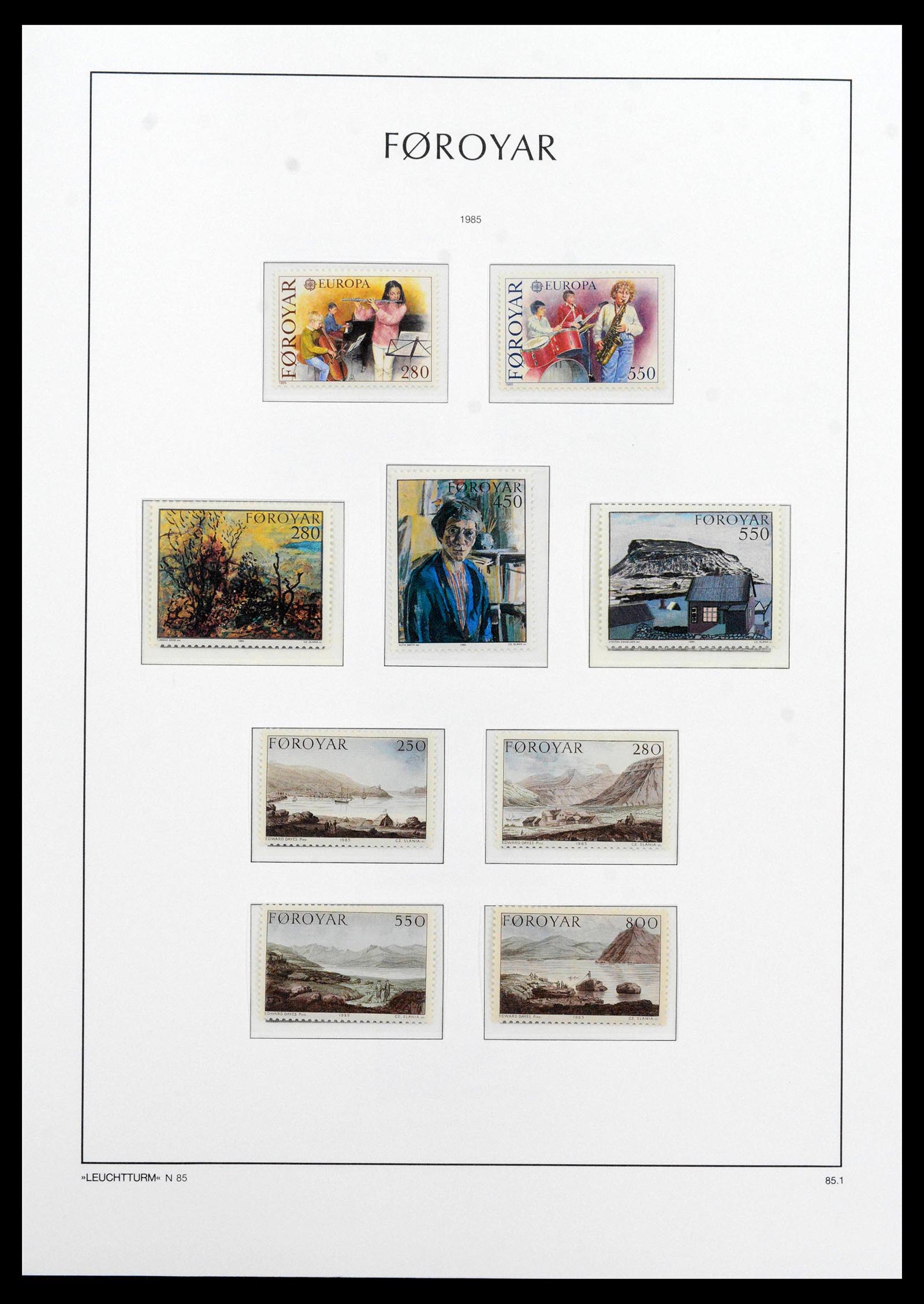 39021 0012 - Postzegelverzameling 39021 Faeroer 1940-2000.