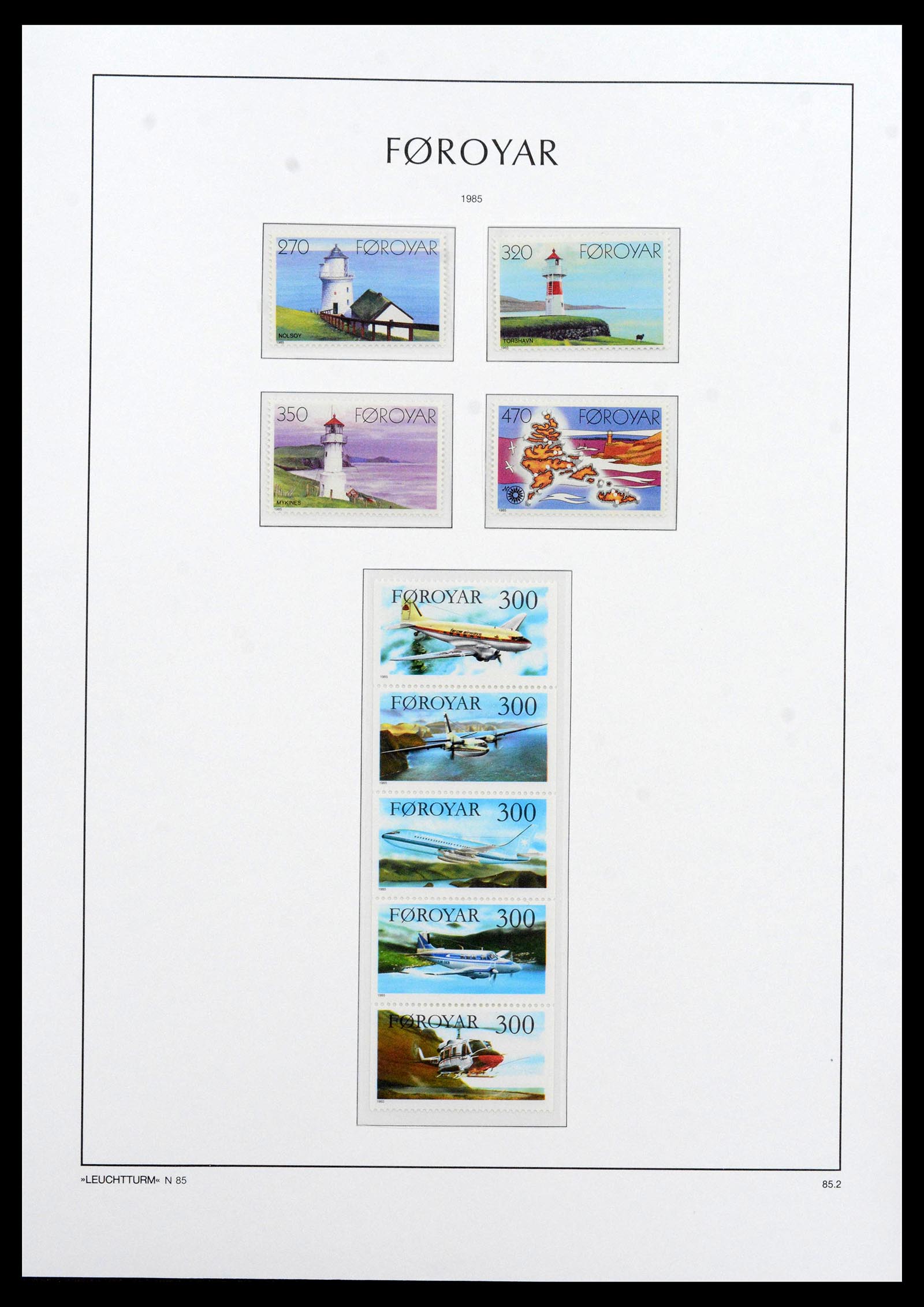 39021 0013 - Stamp collection 39021 Faroe islands 1940-2000.