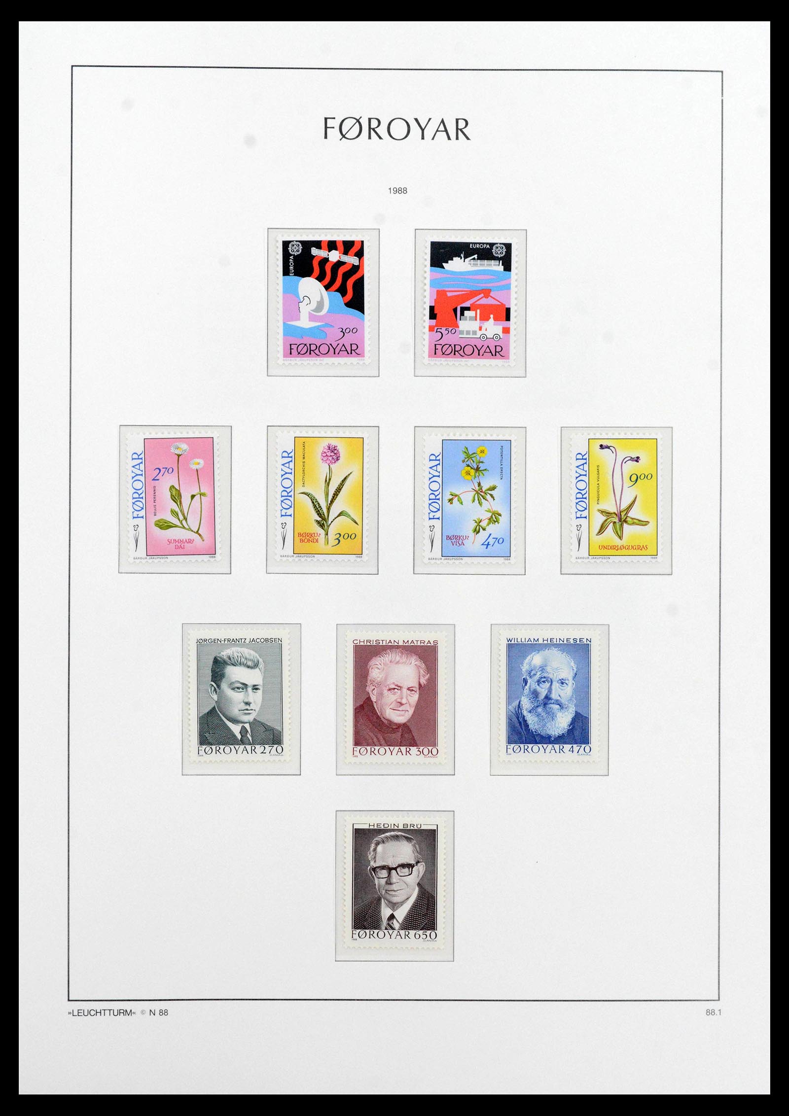 39021 0018 - Postzegelverzameling 39021 Faeroer 1940-2000.