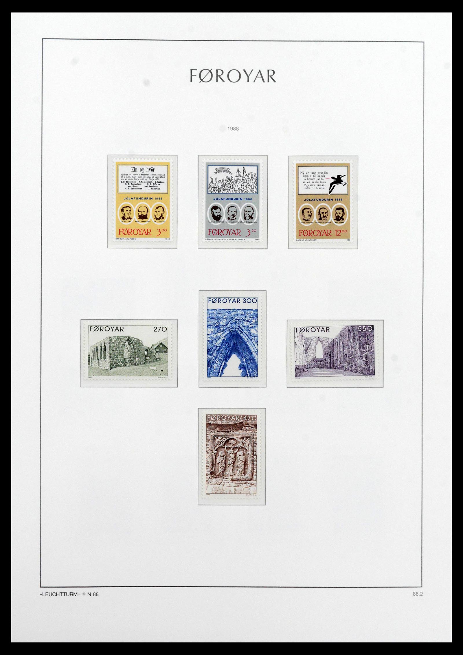 39021 0019 - Postzegelverzameling 39021 Faeroer 1940-2000.